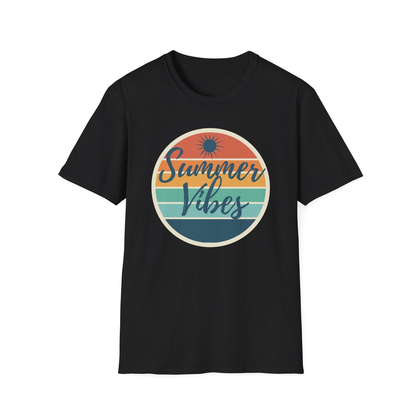 Summer Vibes Sunset Graphic Unisex Tee