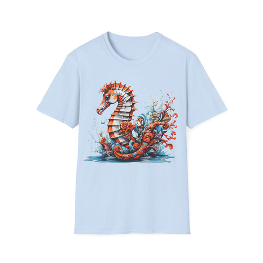 Underwater Beauty Colorful Seahorse Tee