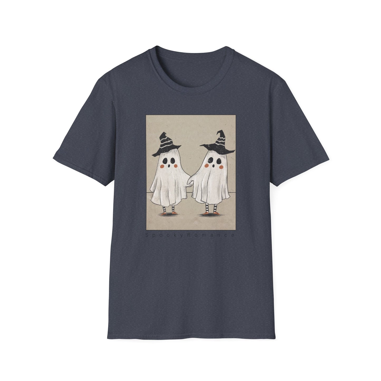 Spooky Romance Ghosts Together Unisex T-Shirt,