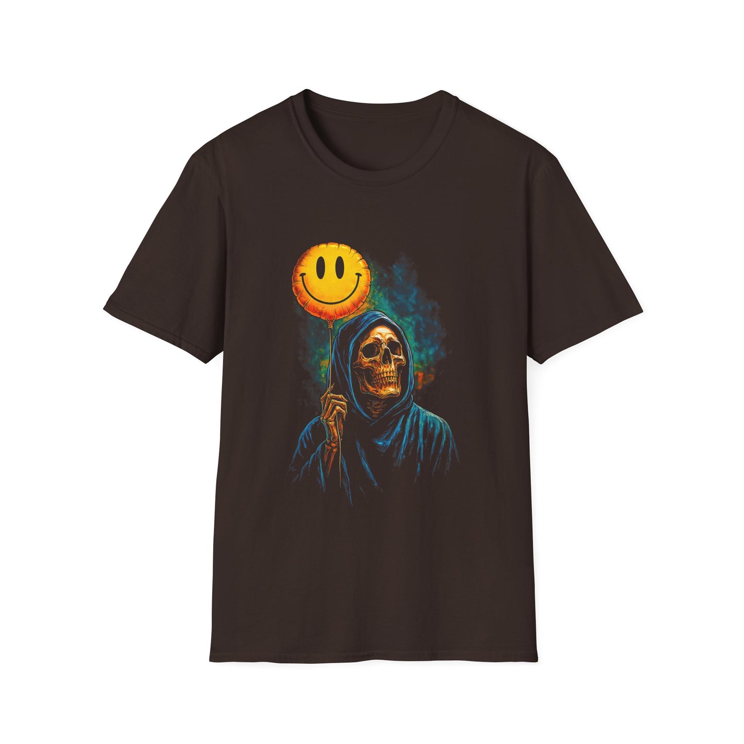 Grim Reaper Holding Smiley Balloon T-Shirt