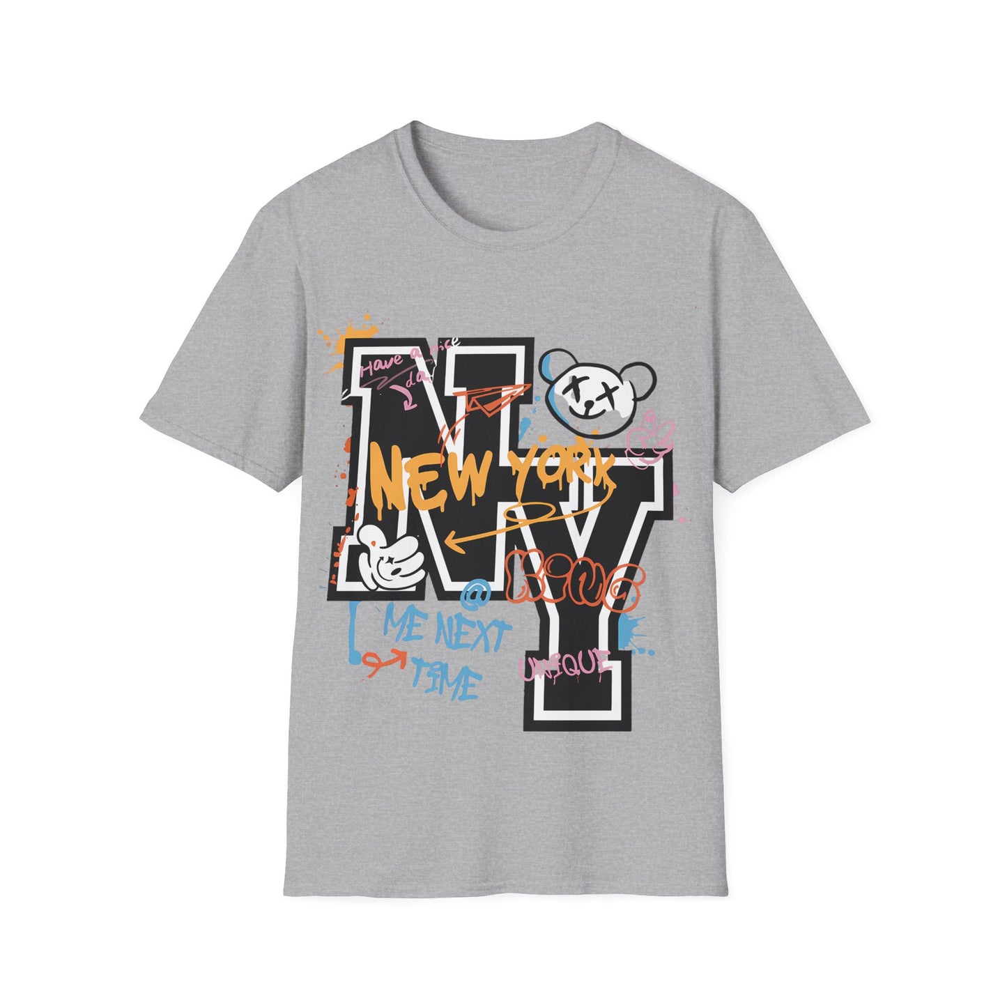 New York Graffiti NY Letter T-Shirt — Urban Street Art Tee