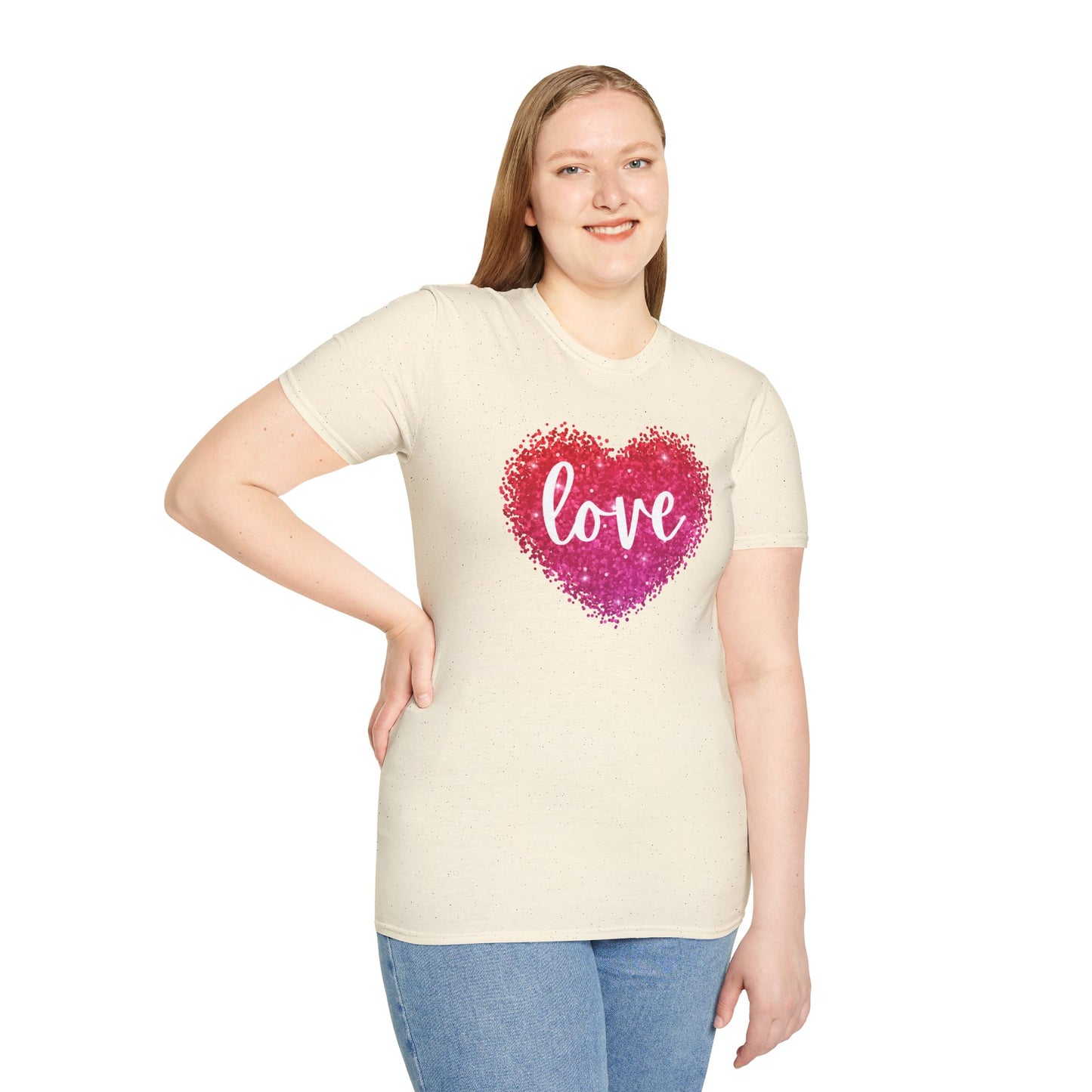 Sparkling Love Heart Graphic Tee