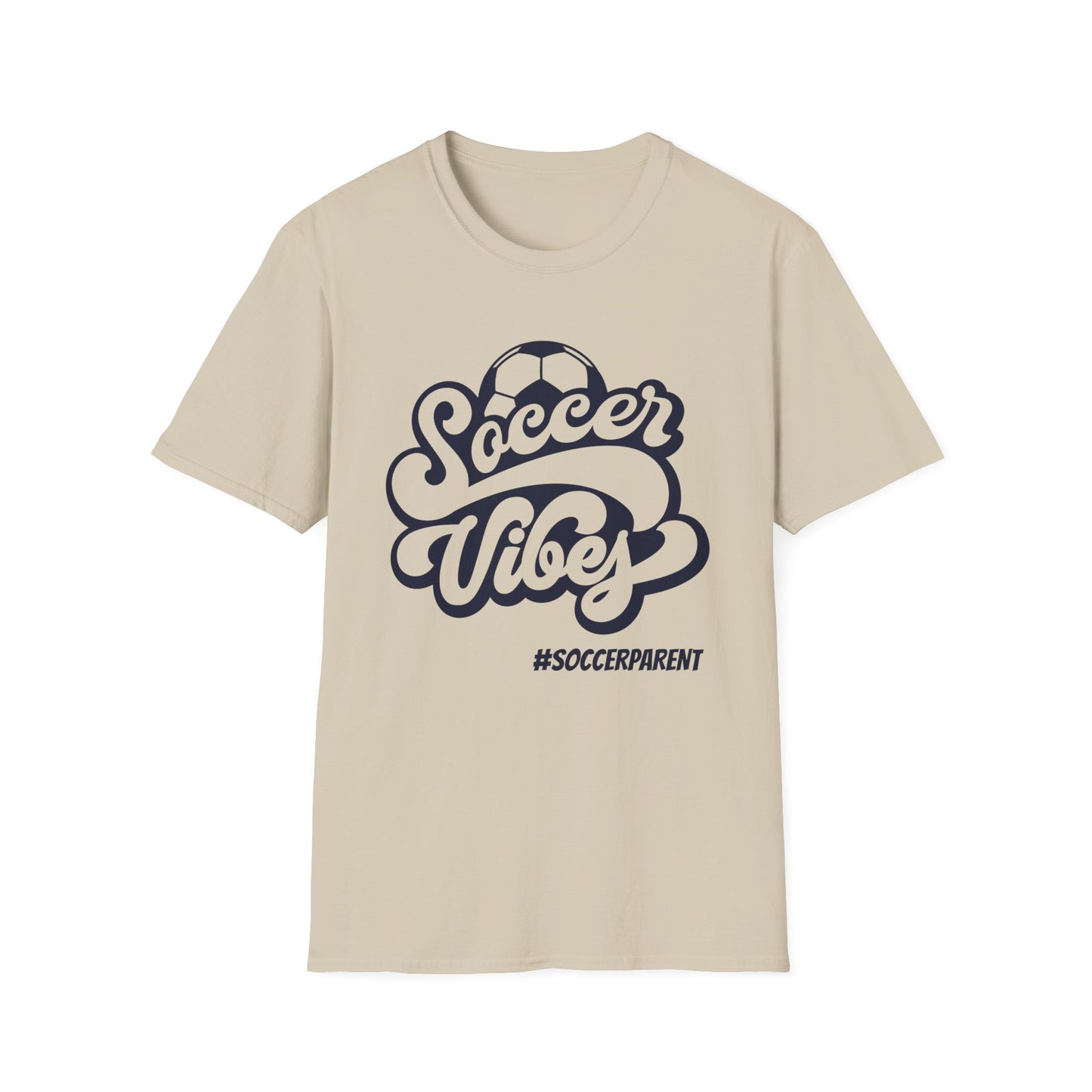 Soccer Vibes Unisex Softstyle T-Shirt for Soccer Parents