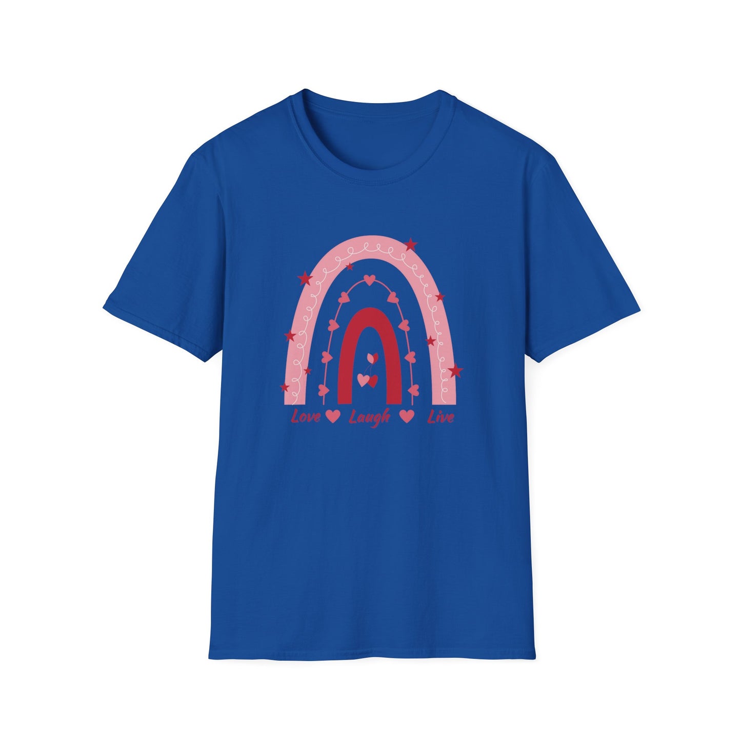 Love Laugh Live Rainbow Graphic Tee