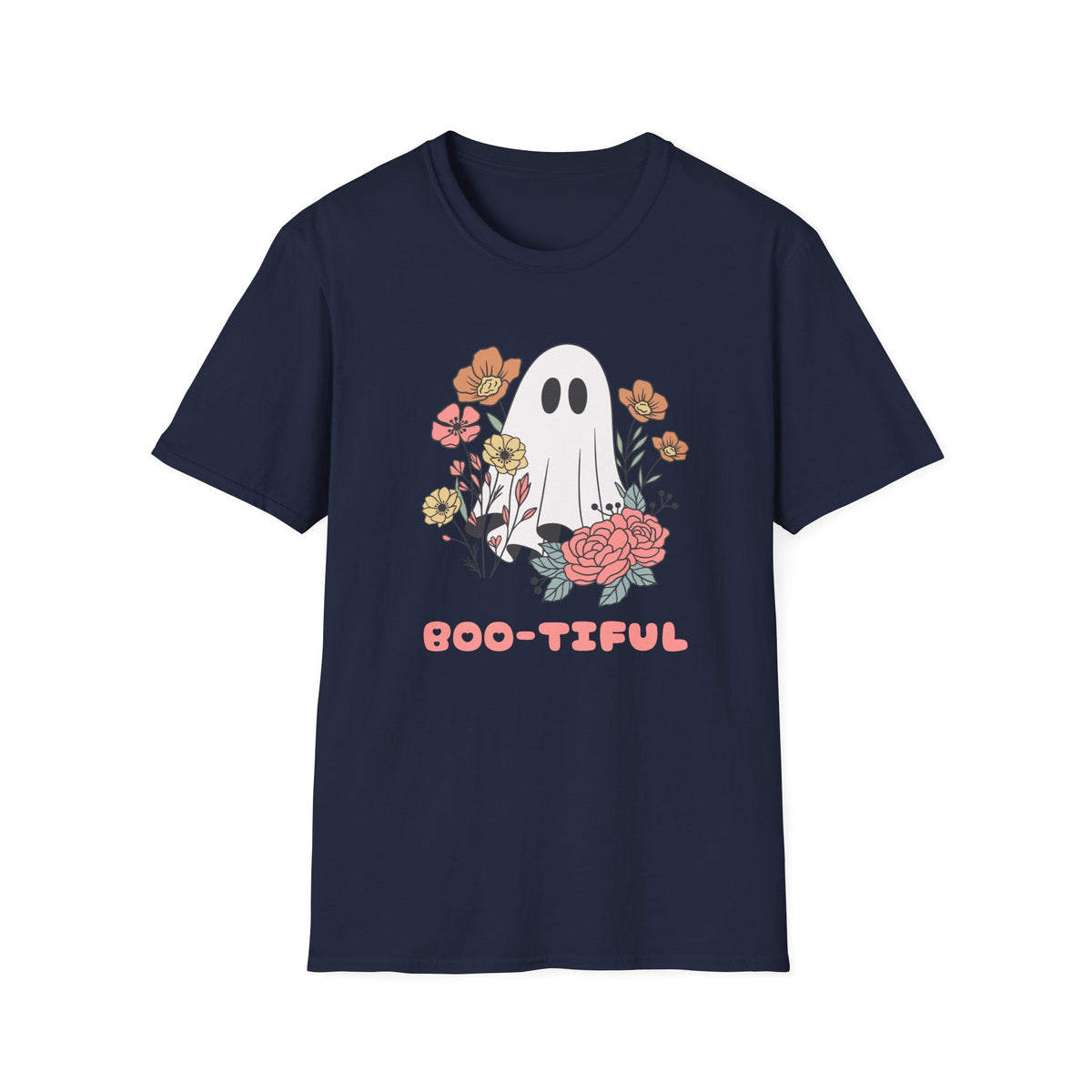 Boo-teful Ghost Floral T-Shirt
