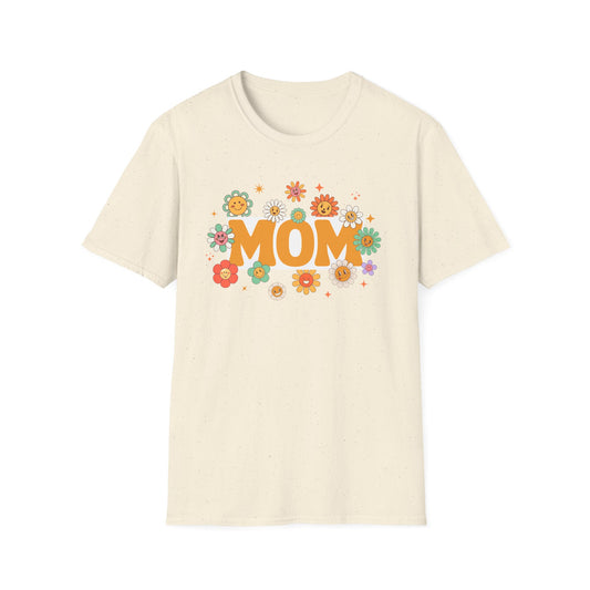 Flower Power Mom T-Shirt | Softstyle Tee for Mother's Day & Every Day
