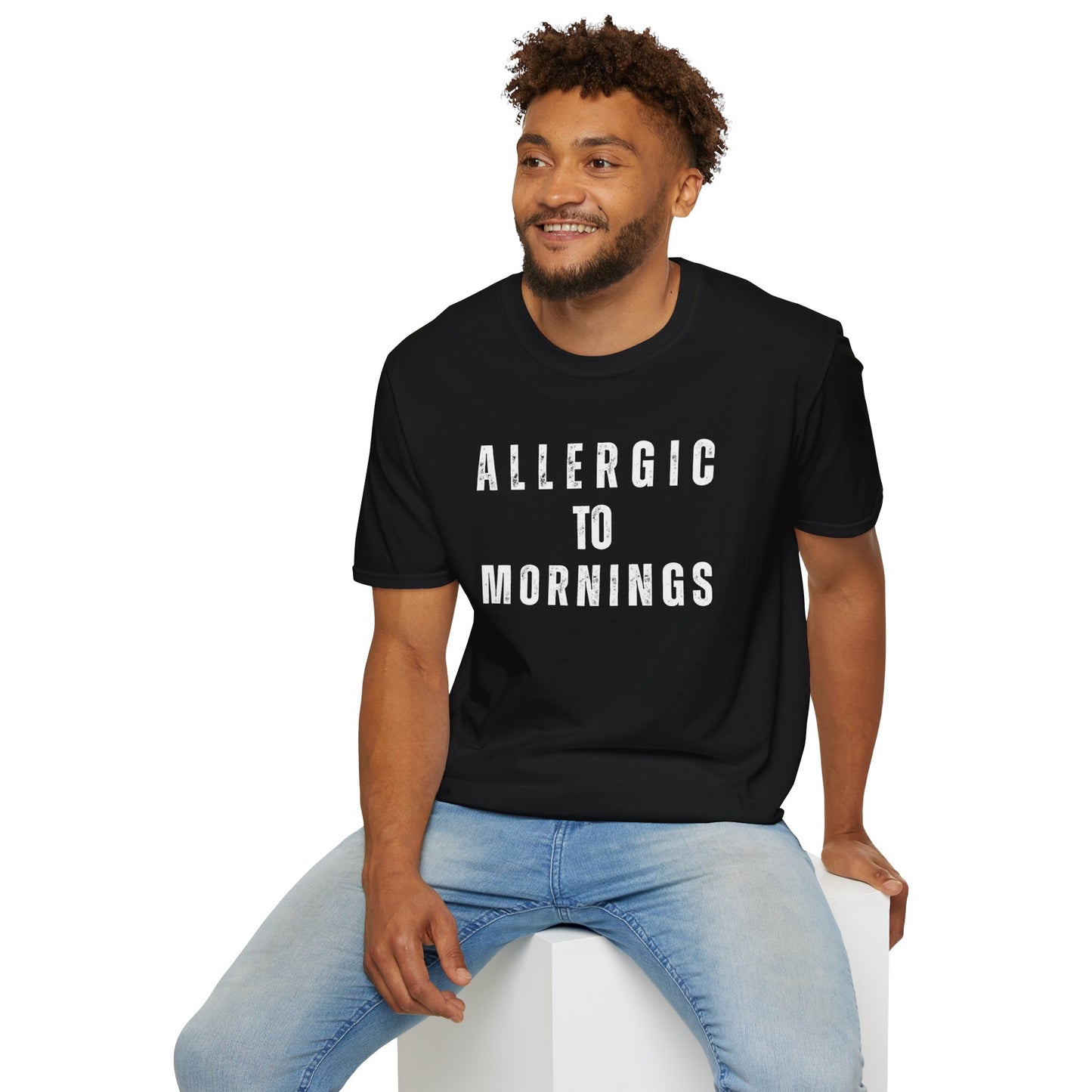 Allergic to Mornings Unisex Tee