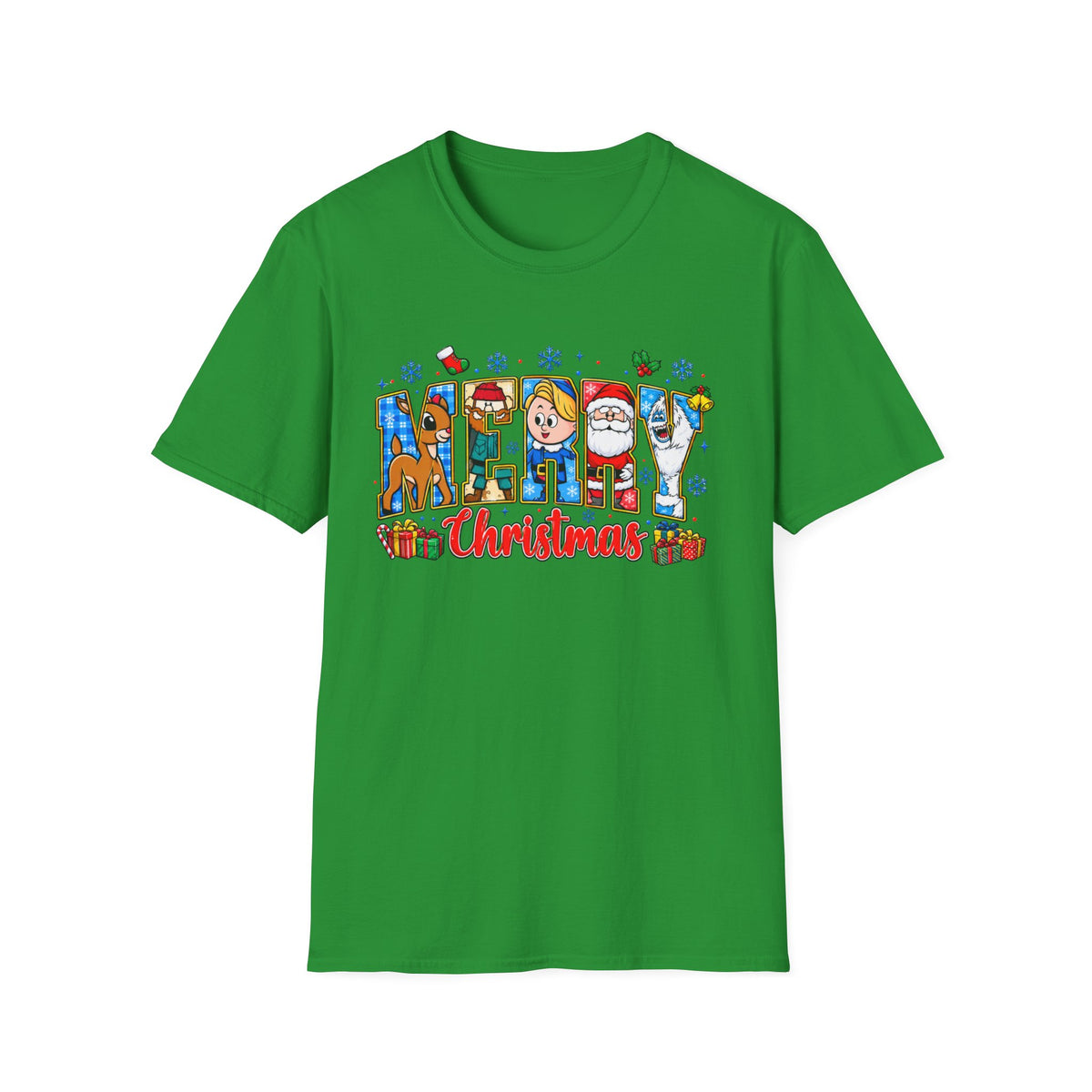 Merry Christmas Character Festive Holiday T-Shirt