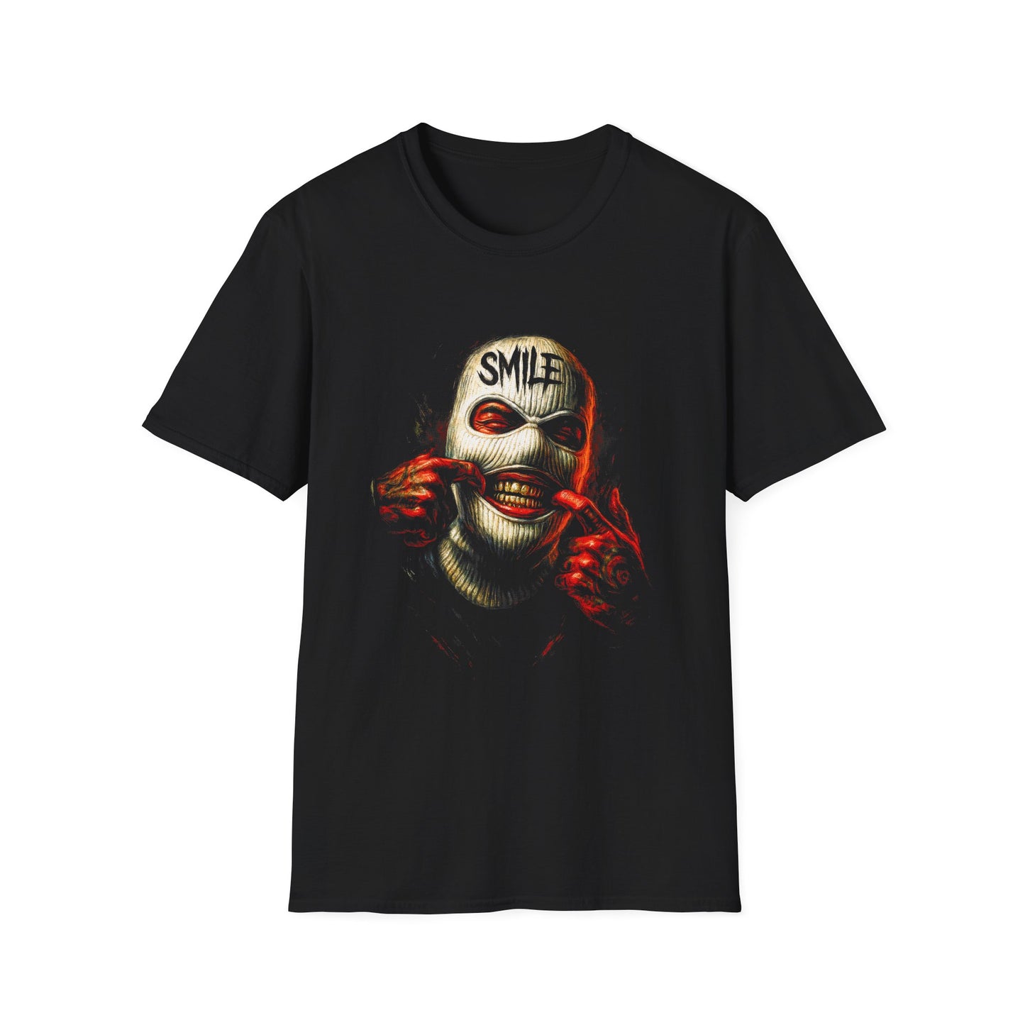 Horror Mask 'SMILE' Graphic T‑Shirt