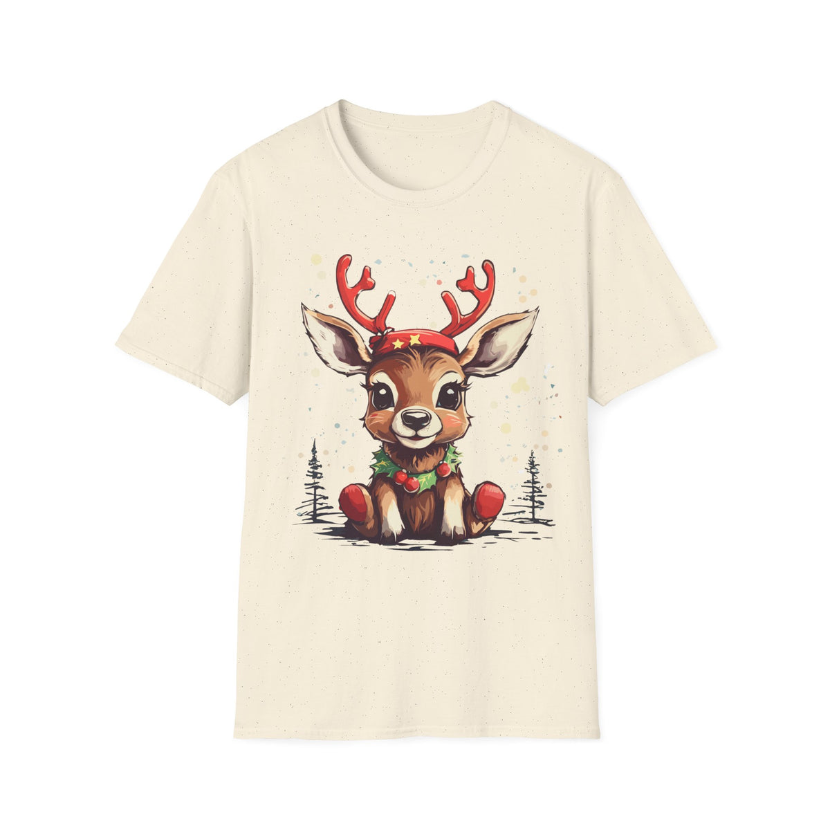 Cute Reindeer T-Shirt — Cute Christmas Deer Graphic Tee