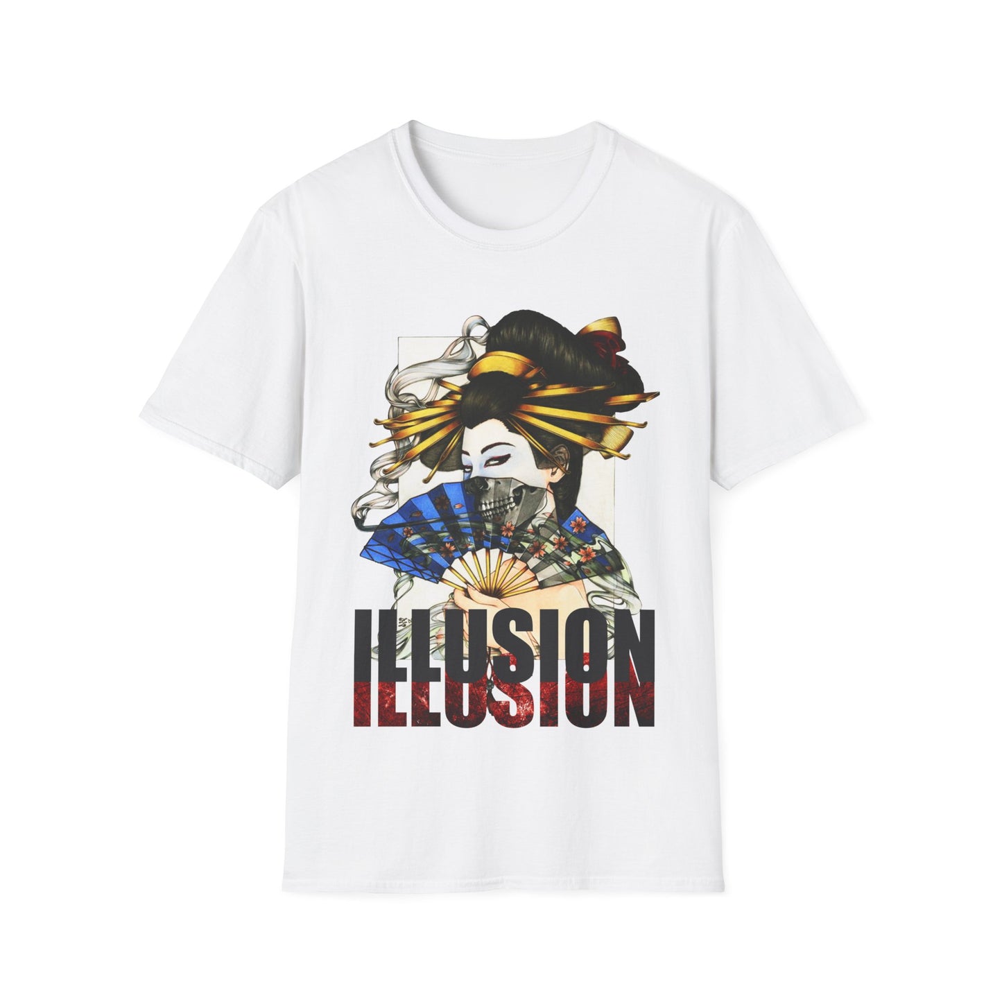 Illusion Geisha T-Shirt — Japanese Fan Art Tee