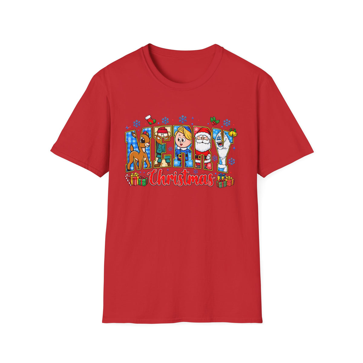 Merry Christmas Character Festive Holiday T-Shirt