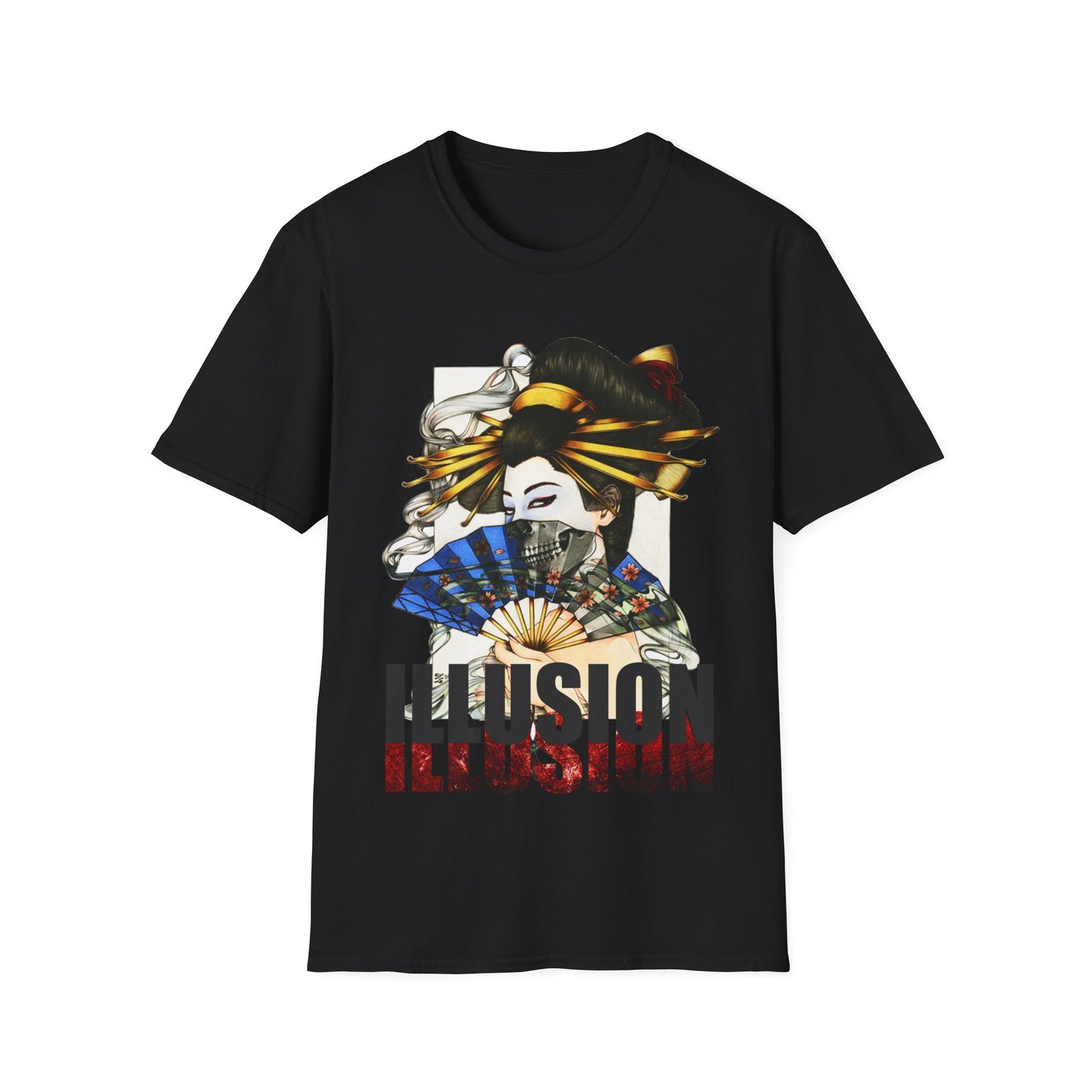 Illusion Geisha T-Shirt — Japanese Fan Art Tee