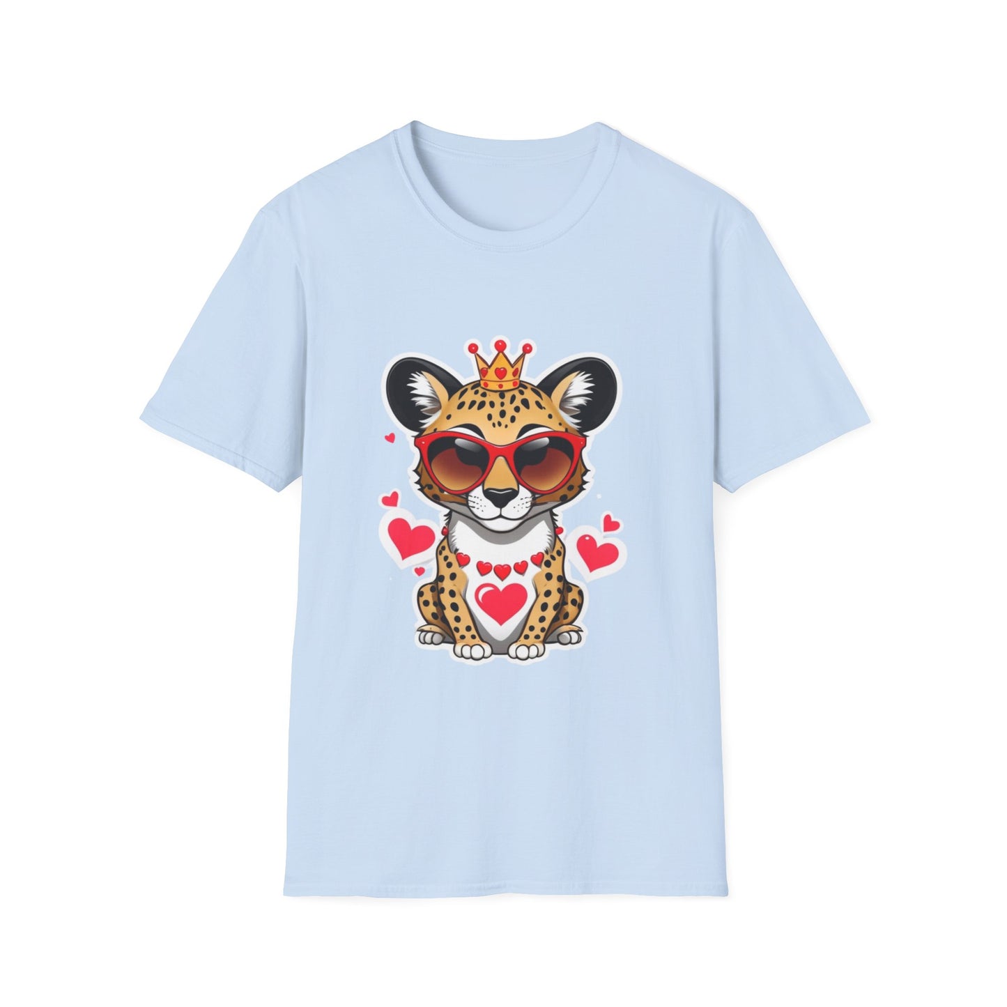 Stylin' Cheetah Sunglasses & Heart Vibes Tee