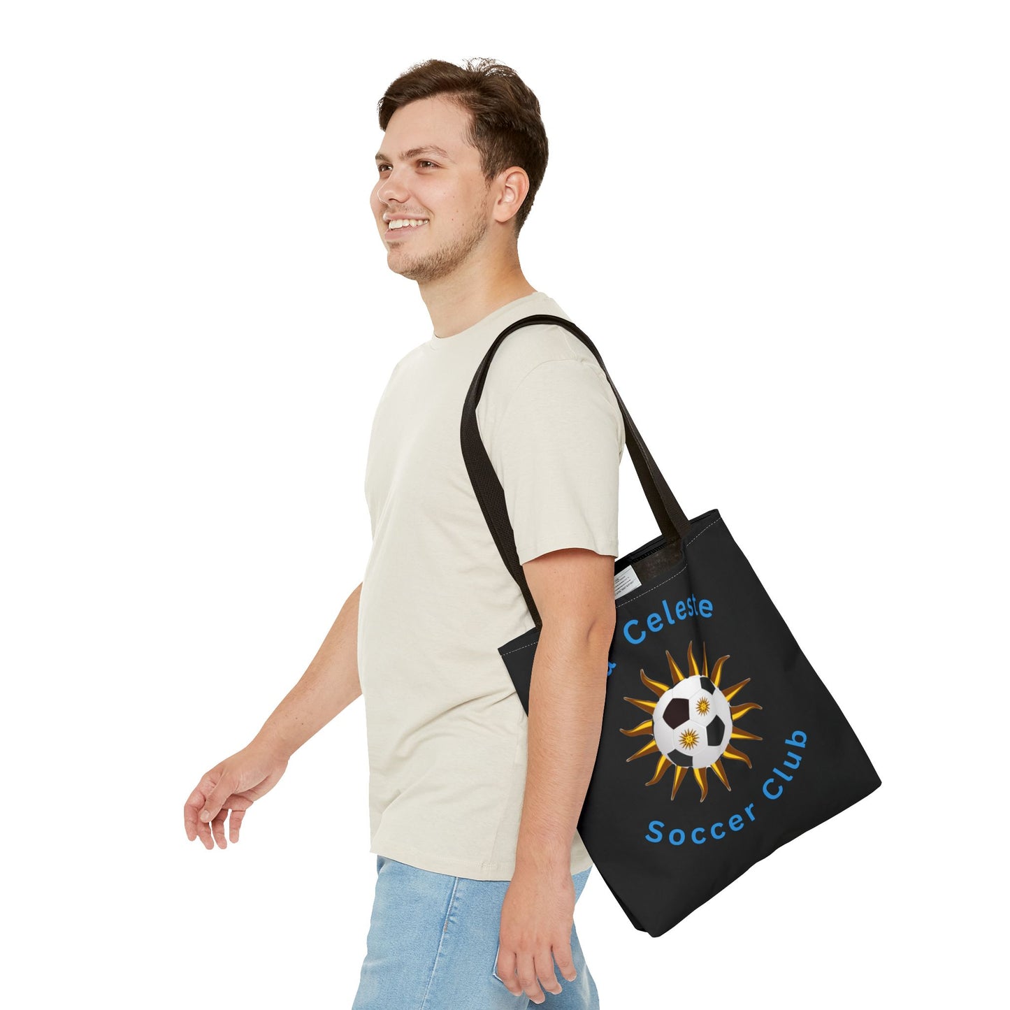 La Celeste S.C. Black Tote Bag | Más que un club una Familia!