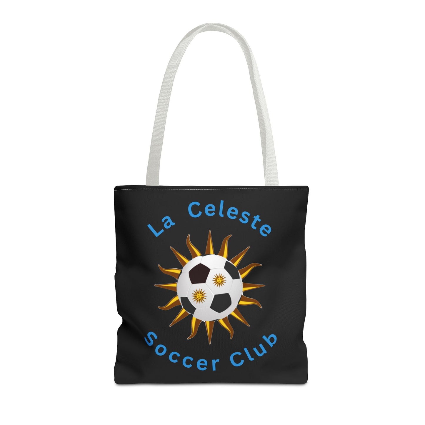 La Celeste S.C. Black Tote Bag | Más que un club una Familia!