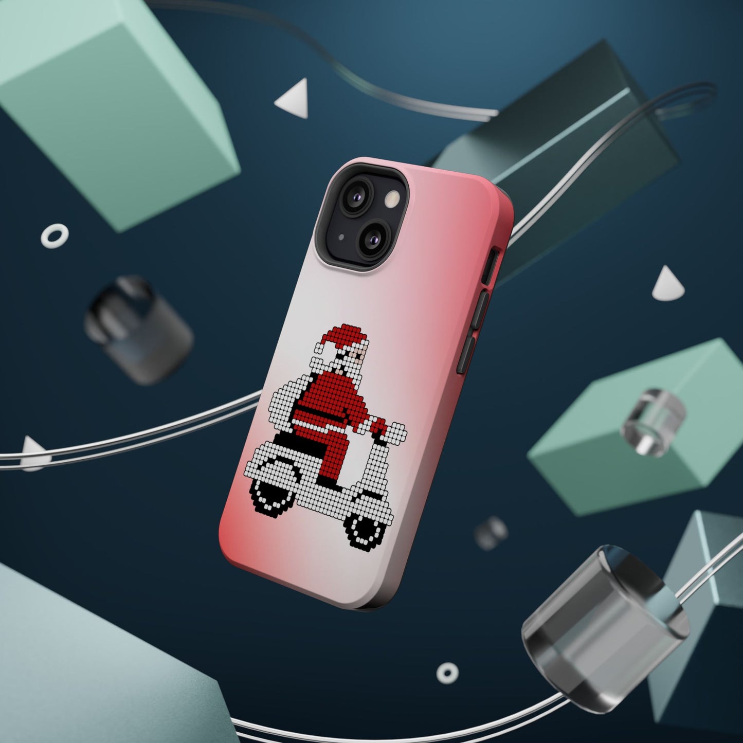 Sleighin' It: Santa's Motorcycle Journey Phone Case