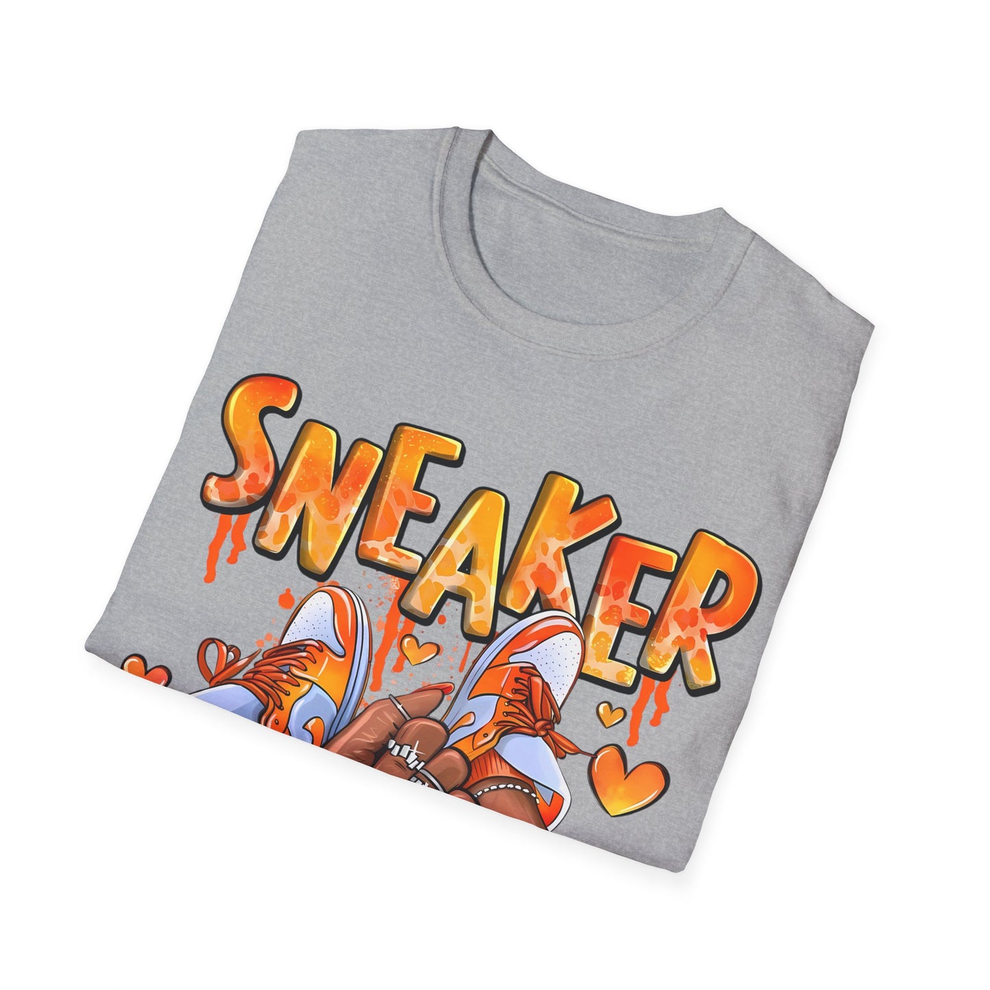 Sneaker Girl T-Shirt – Cute Orange Graphic Tee for Sneaker Lovers
