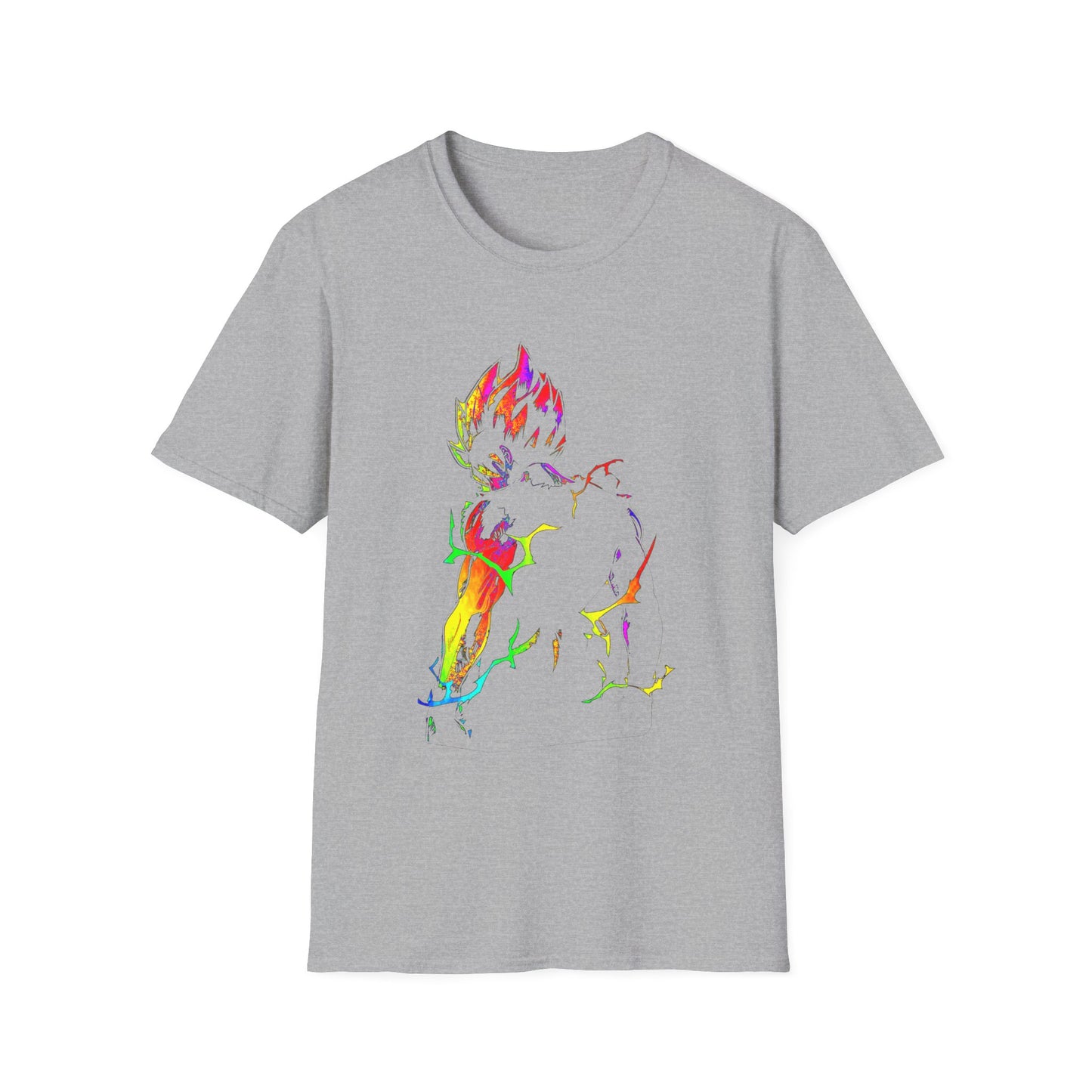 Colorful Anime Spirit Mode Unisex Softstyle T-Shirt - Perfect for Casual Wear & Gifts