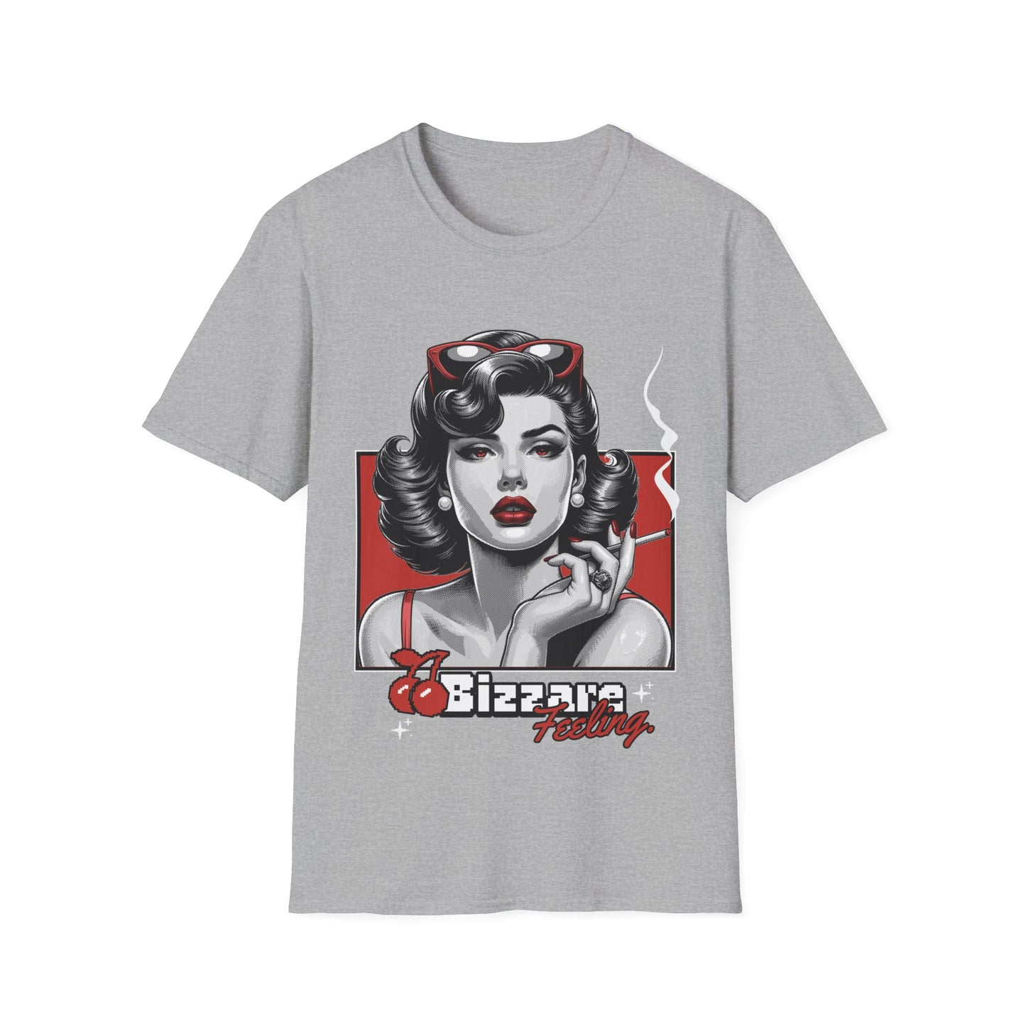 Retro Pin-Up Tee — "Bizarre Feeling" Graphic T-Shirt