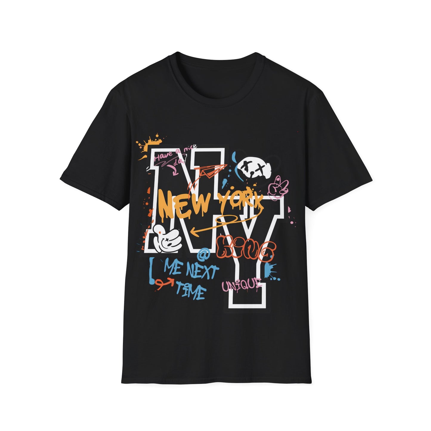 New York Graffiti NY Letter T-Shirt — Urban Street Art Tee