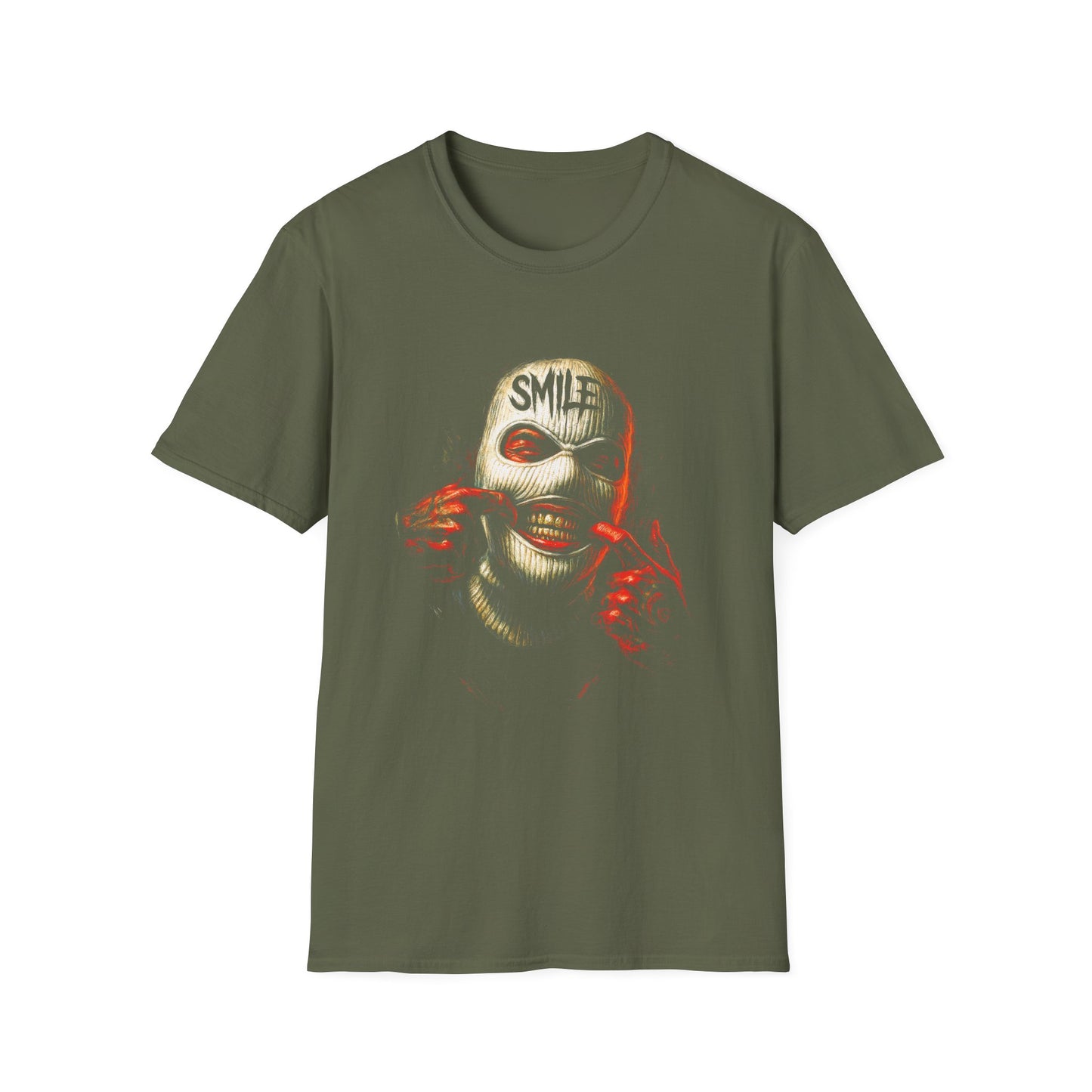 Horror Mask 'SMILE' Graphic T‑Shirt