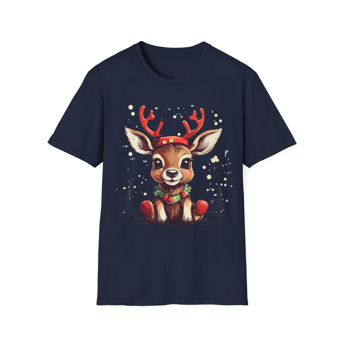 Cute Reindeer T-Shirt — Cute Christmas Deer Graphic Tee