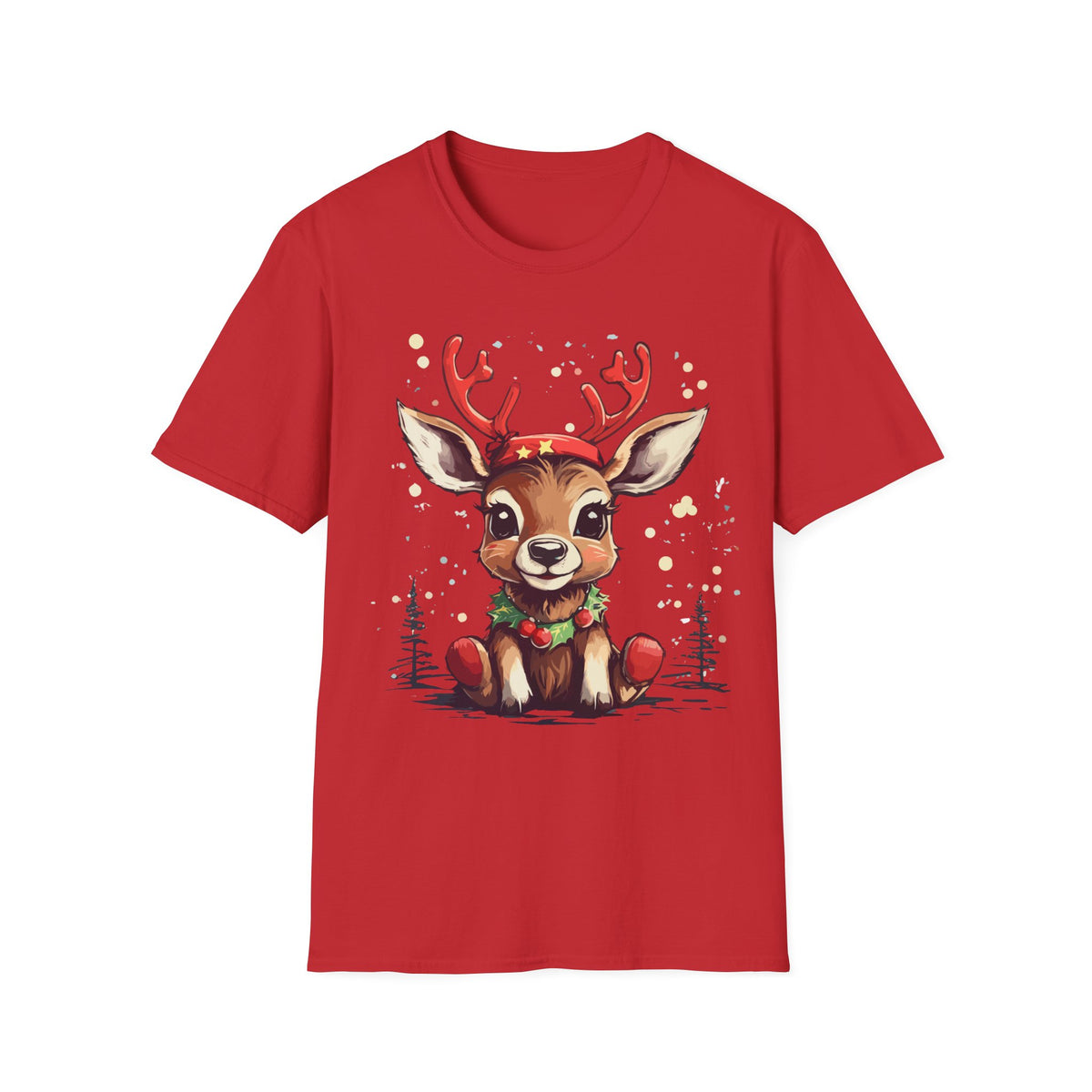 Cute Reindeer T-Shirt — Cute Christmas Deer Graphic Tee