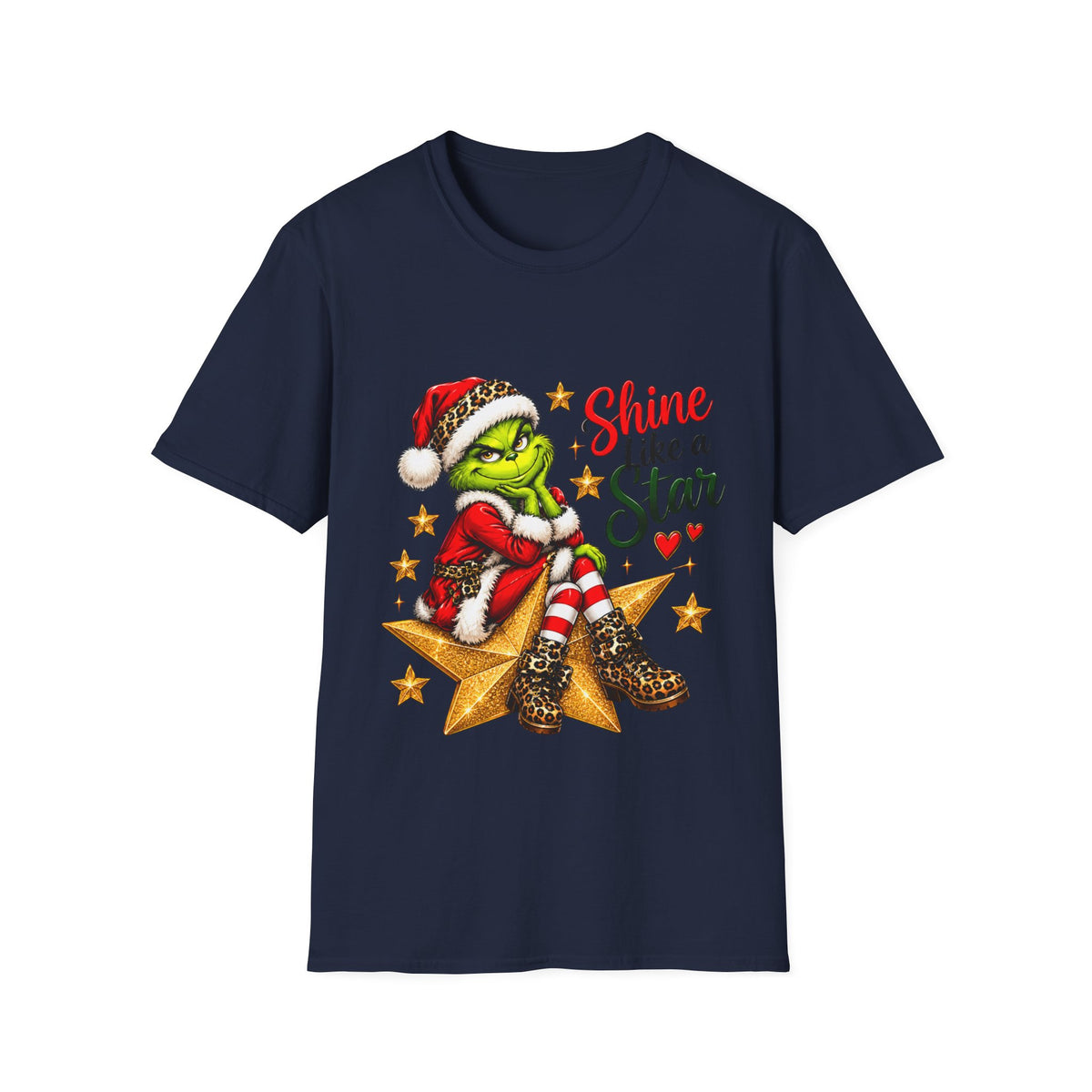 Shine Like a Star Grinch Christmas T-Shirt