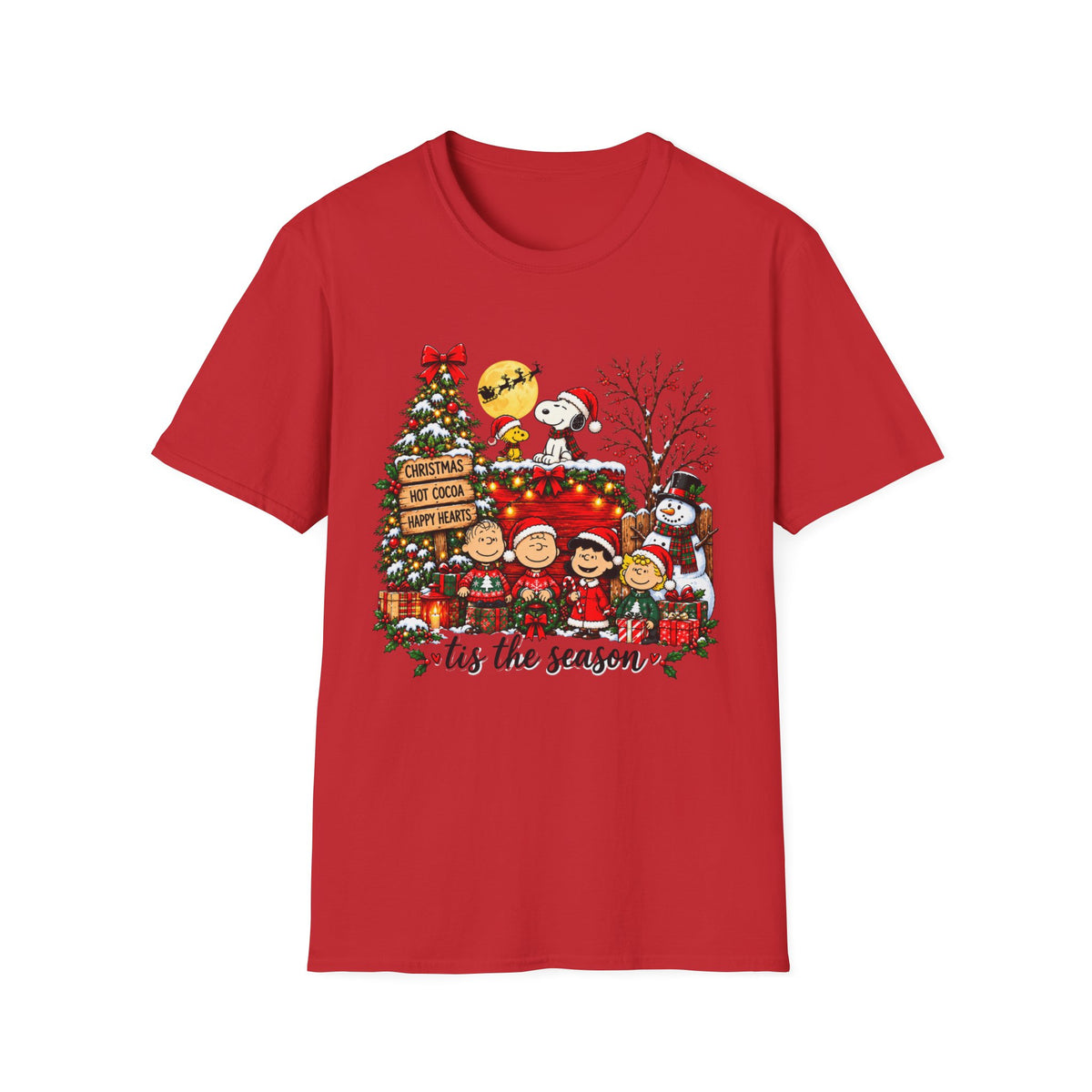 ’Tis the Season Christmas T-Shirt with Festive Holiday Characters