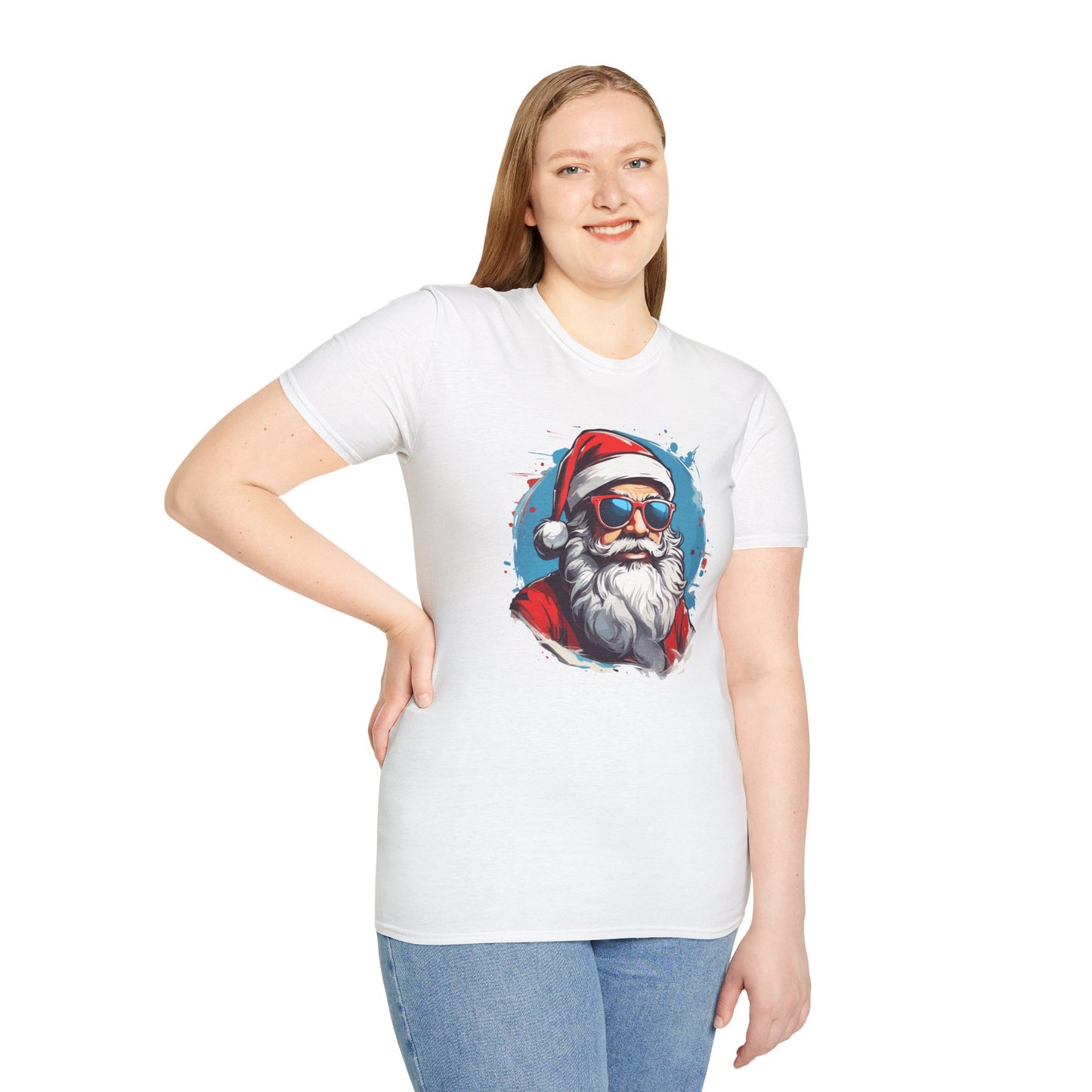 Cool Santa Sunglasses Graphic Unisex Tee