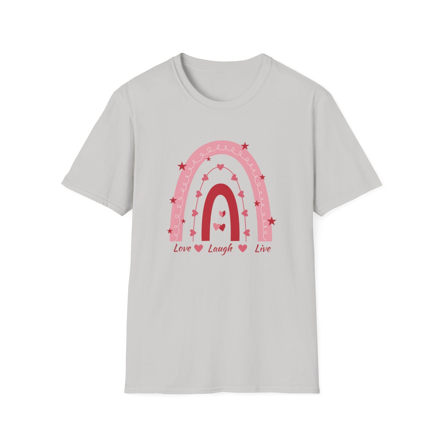 Love Laugh Live Rainbow Graphic Tee