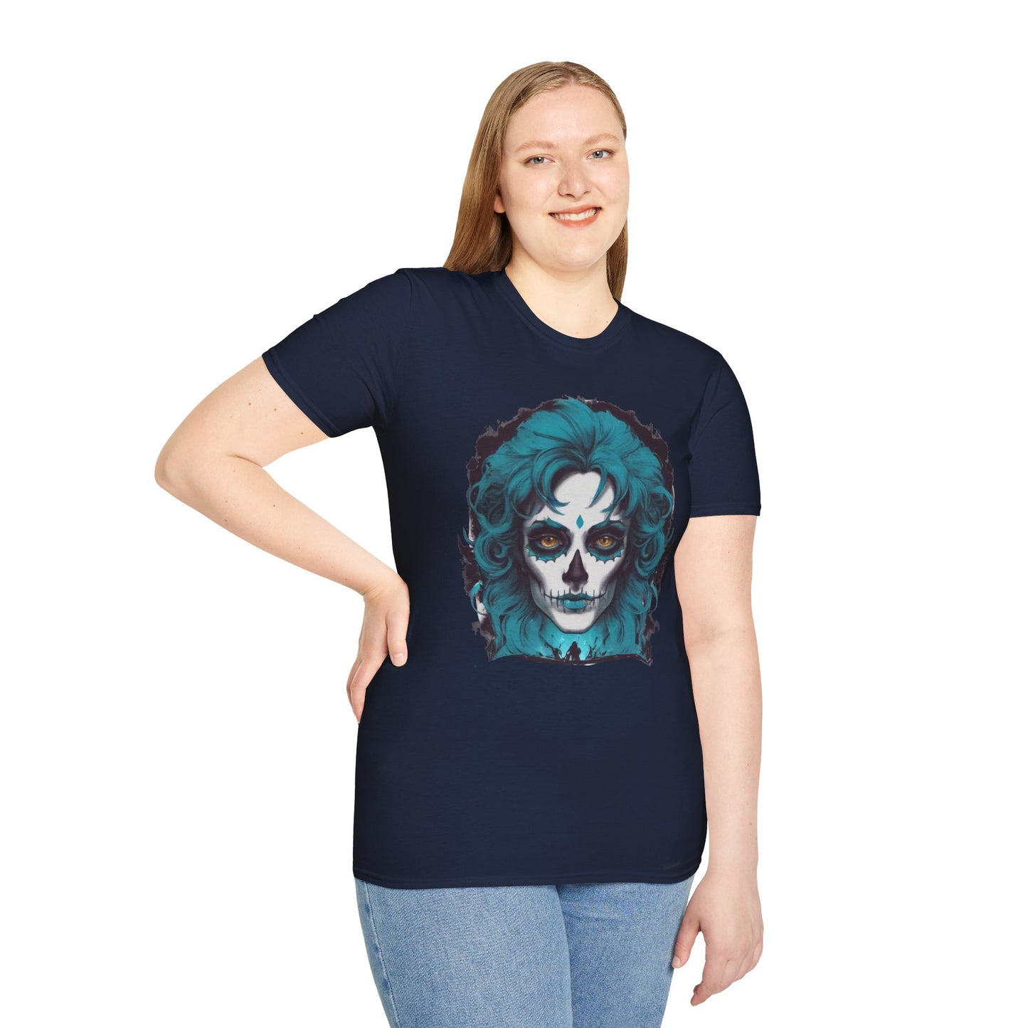 Day of the Dead Chic Skull Face Unisex Tee