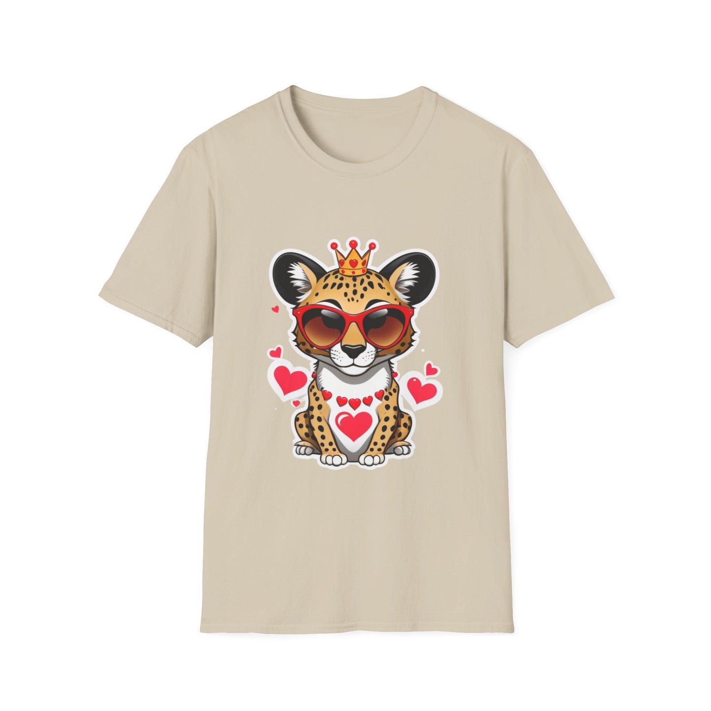 Stylin' Cheetah Sunglasses & Heart Vibes Tee