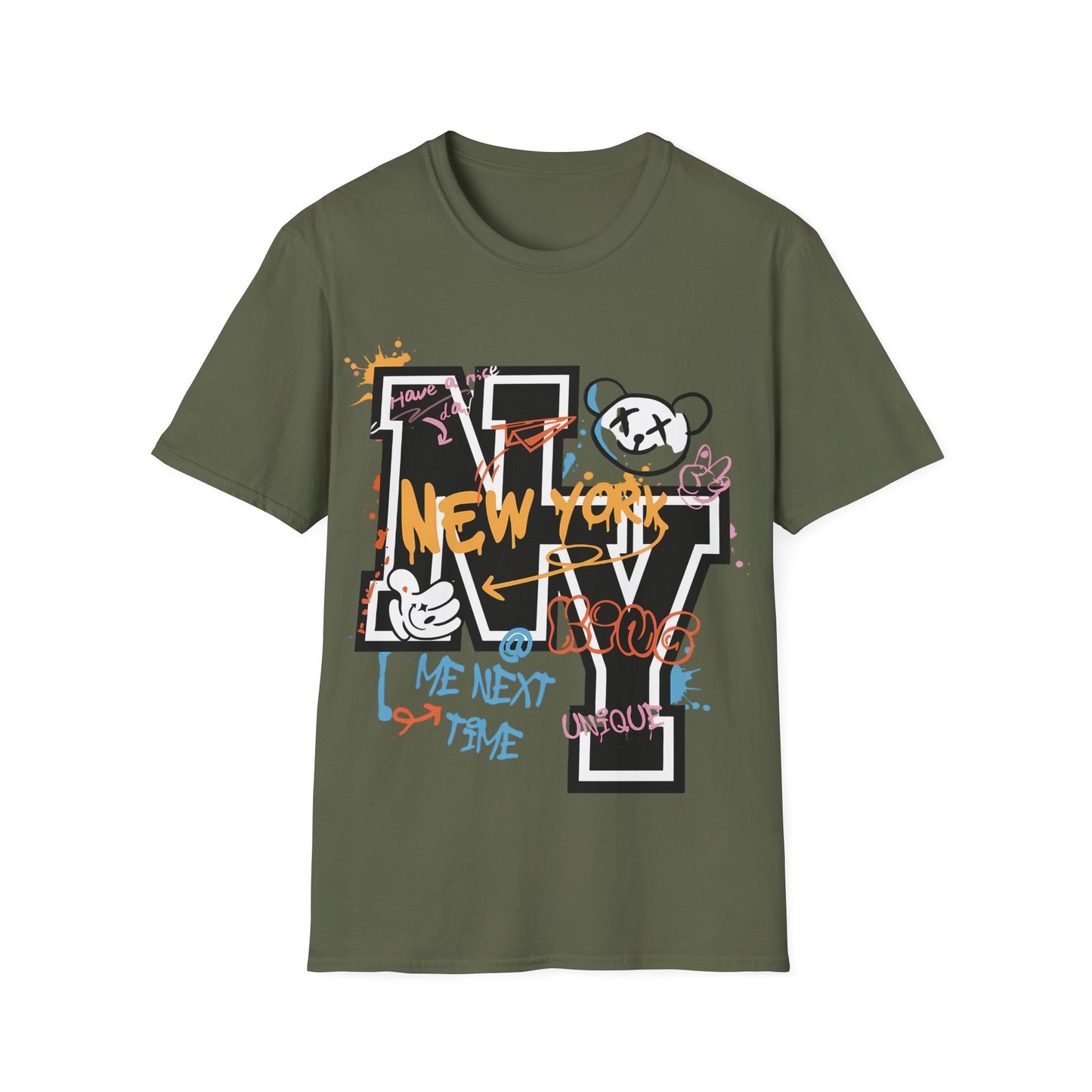 New York Graffiti NY Letter T-Shirt — Urban Street Art Tee