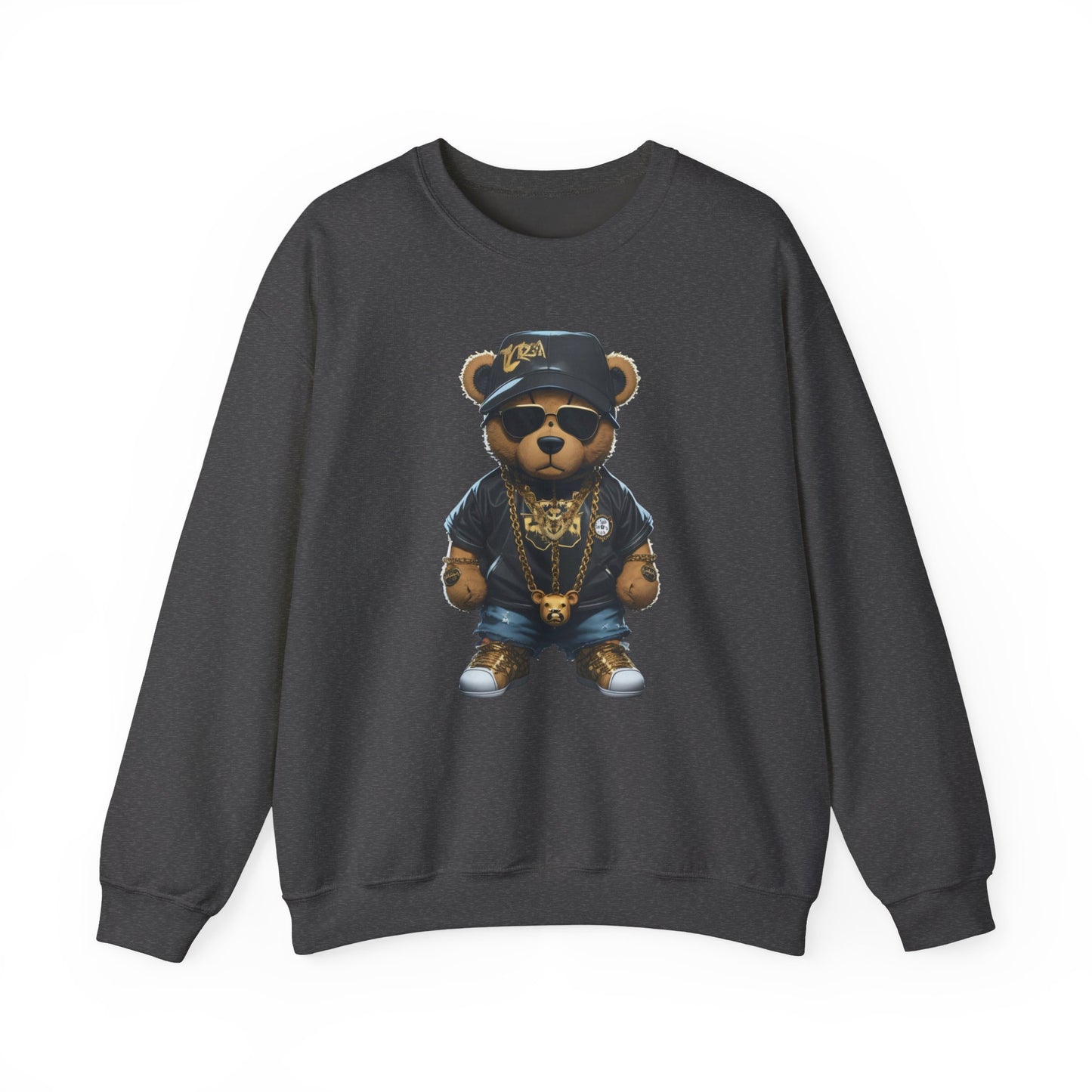 Blinged-Out Bear Graphic Sweatshirt