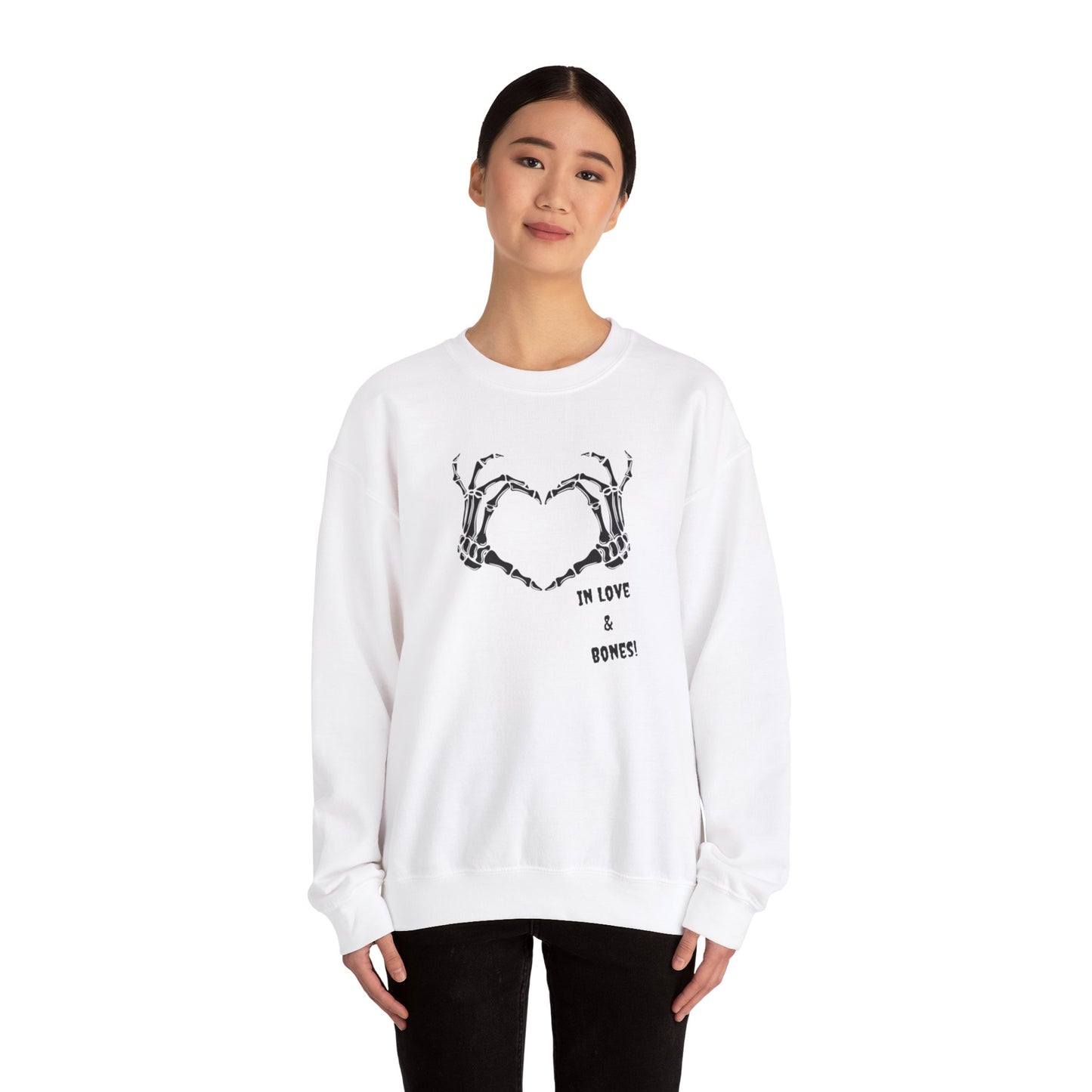 Spooky Love: Skeleton Heart Sweatshirt