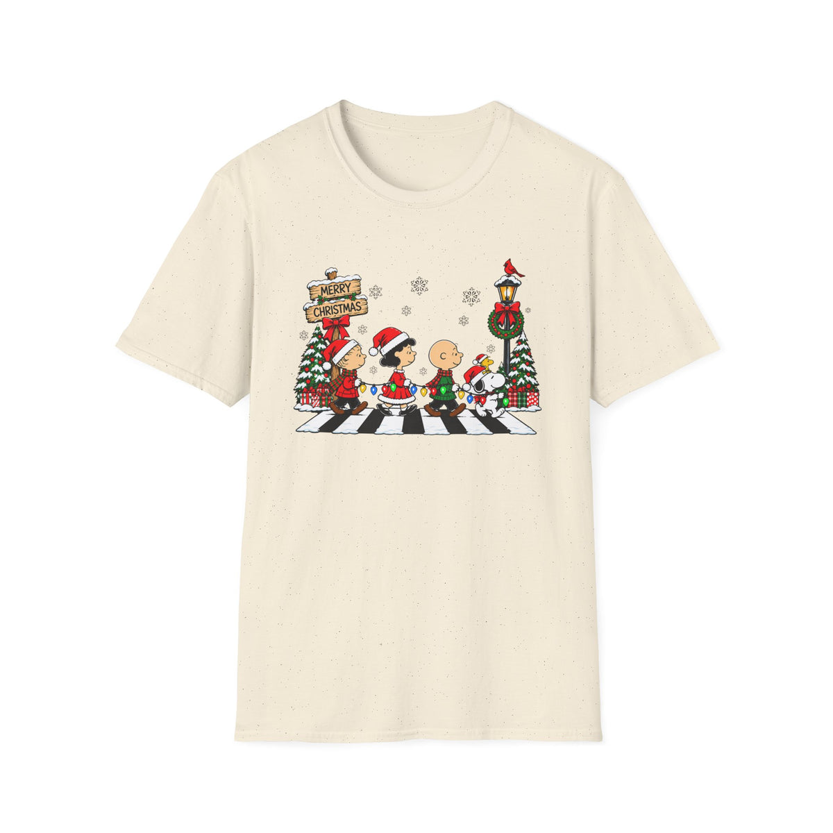 Christmas Beatles Abbey Road Graphic T-Shirt