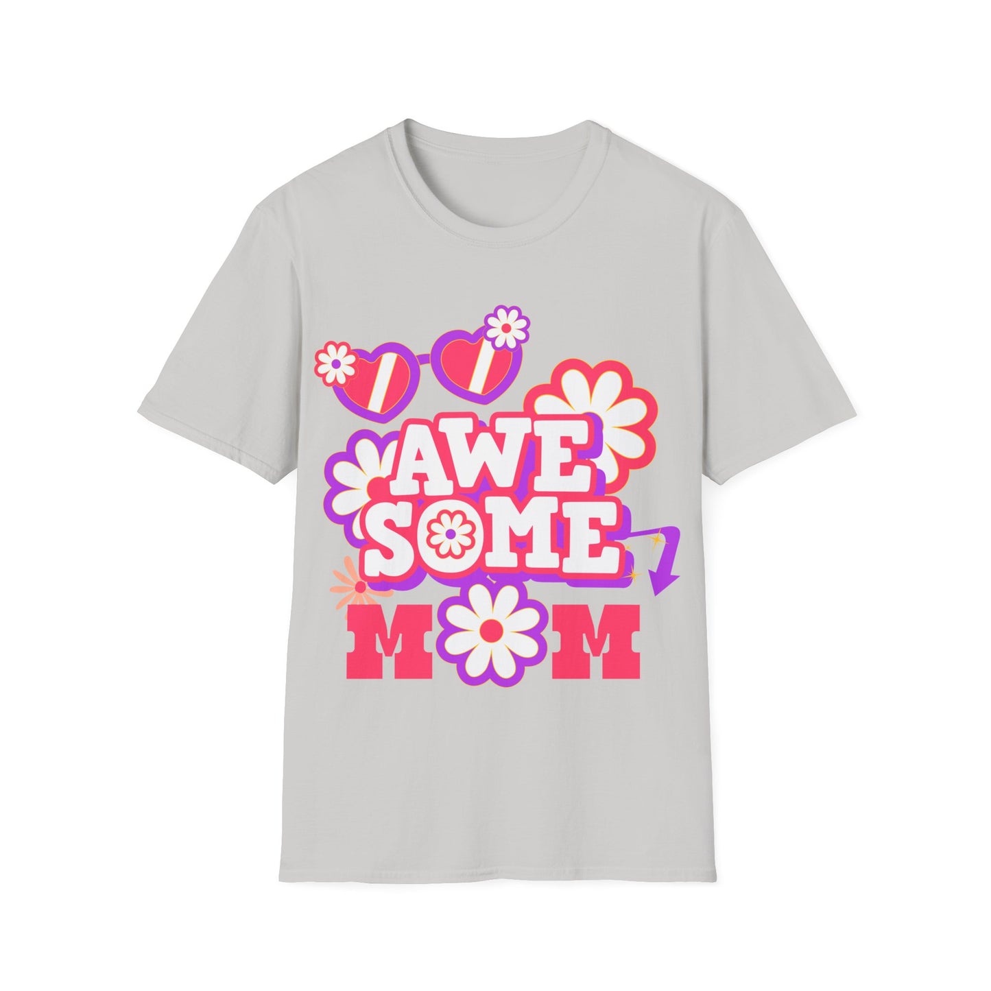 Awesome Mom Softstyle T-Shirt - Perfect Gift for Mother's Day