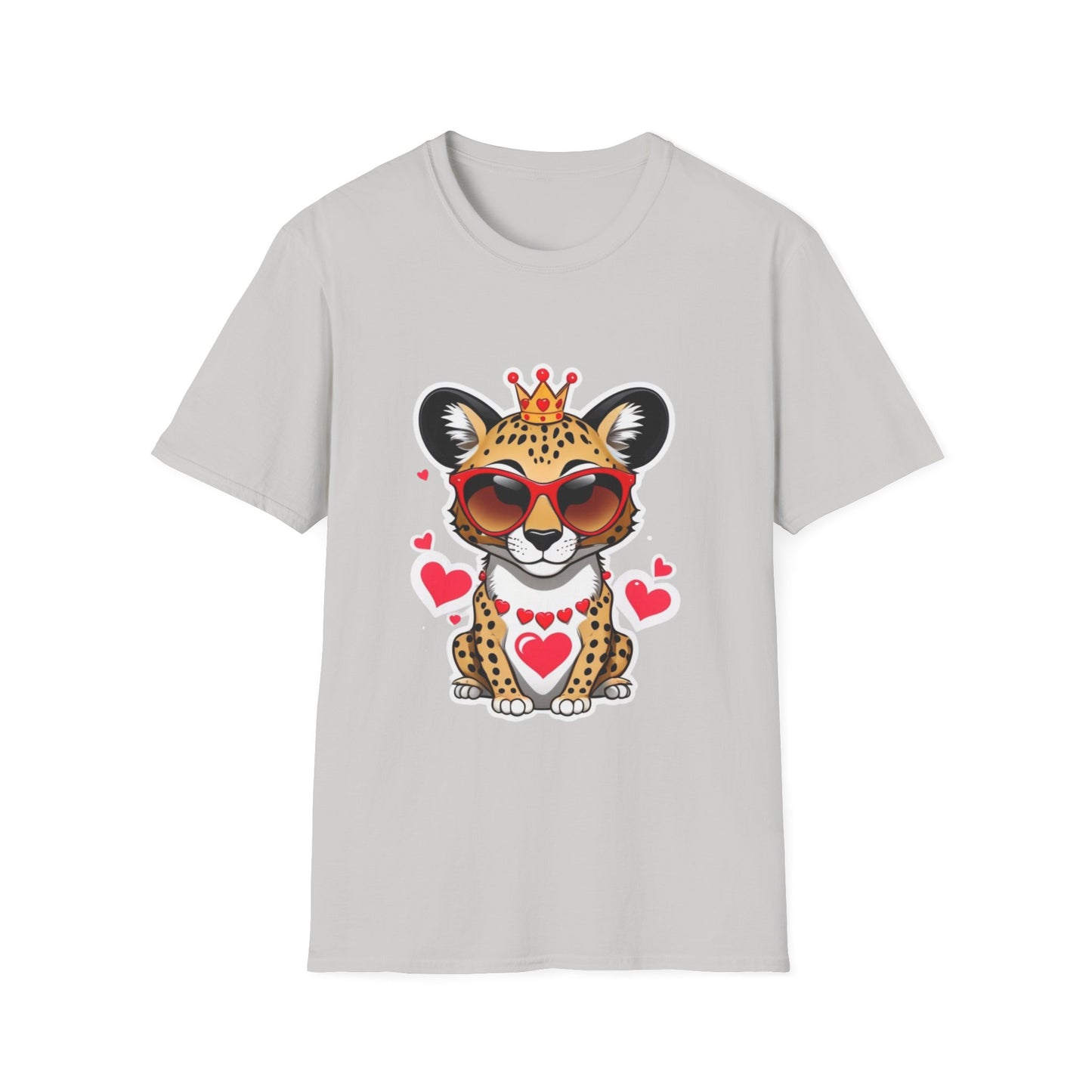 Stylin' Cheetah Sunglasses & Heart Vibes Tee