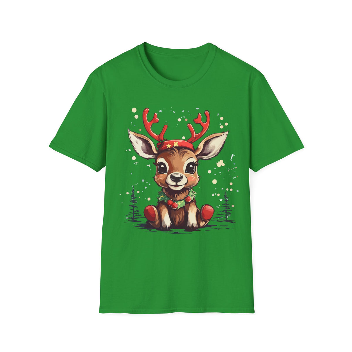 Cute Reindeer T-Shirt — Cute Christmas Deer Graphic Tee