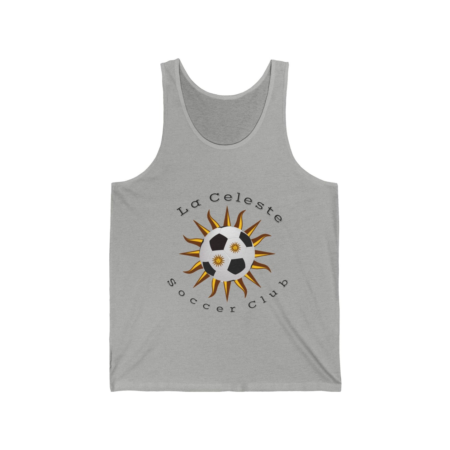 La Celeste Soccer Club Unisex Jersey Tank - Athletic Apparel, Sports Fan Gear, Summer Essential Shirt, Soccer Gift, Team Spirit Wear