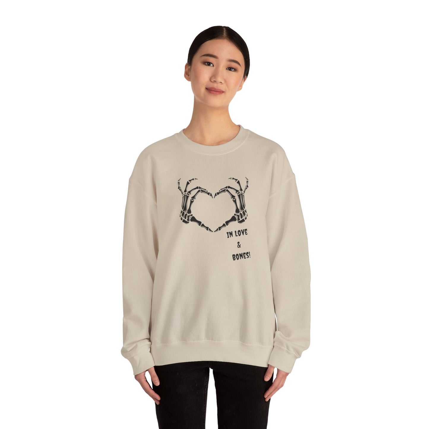 Spooky Love: Skeleton Heart Sweatshirt