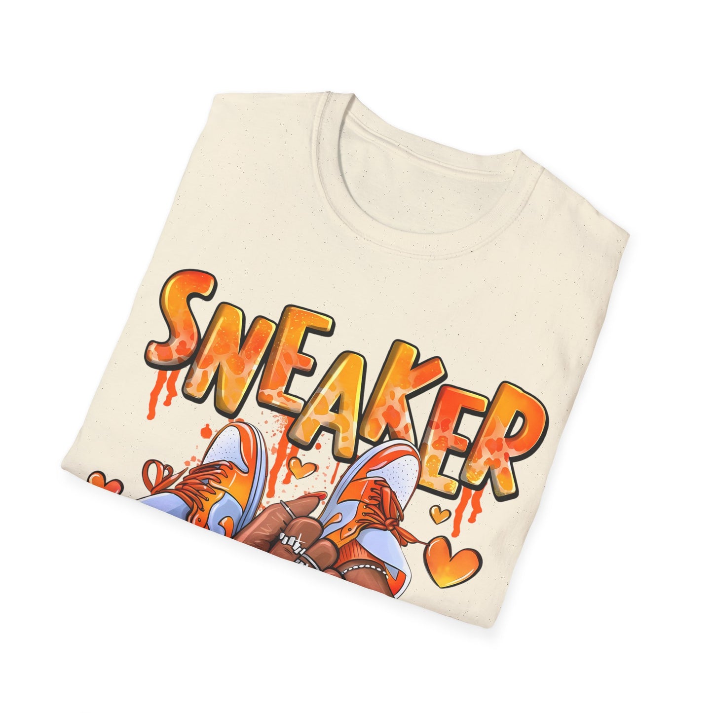 Sneaker Girl T-Shirt – Cute Orange Graphic Tee for Sneaker Lovers