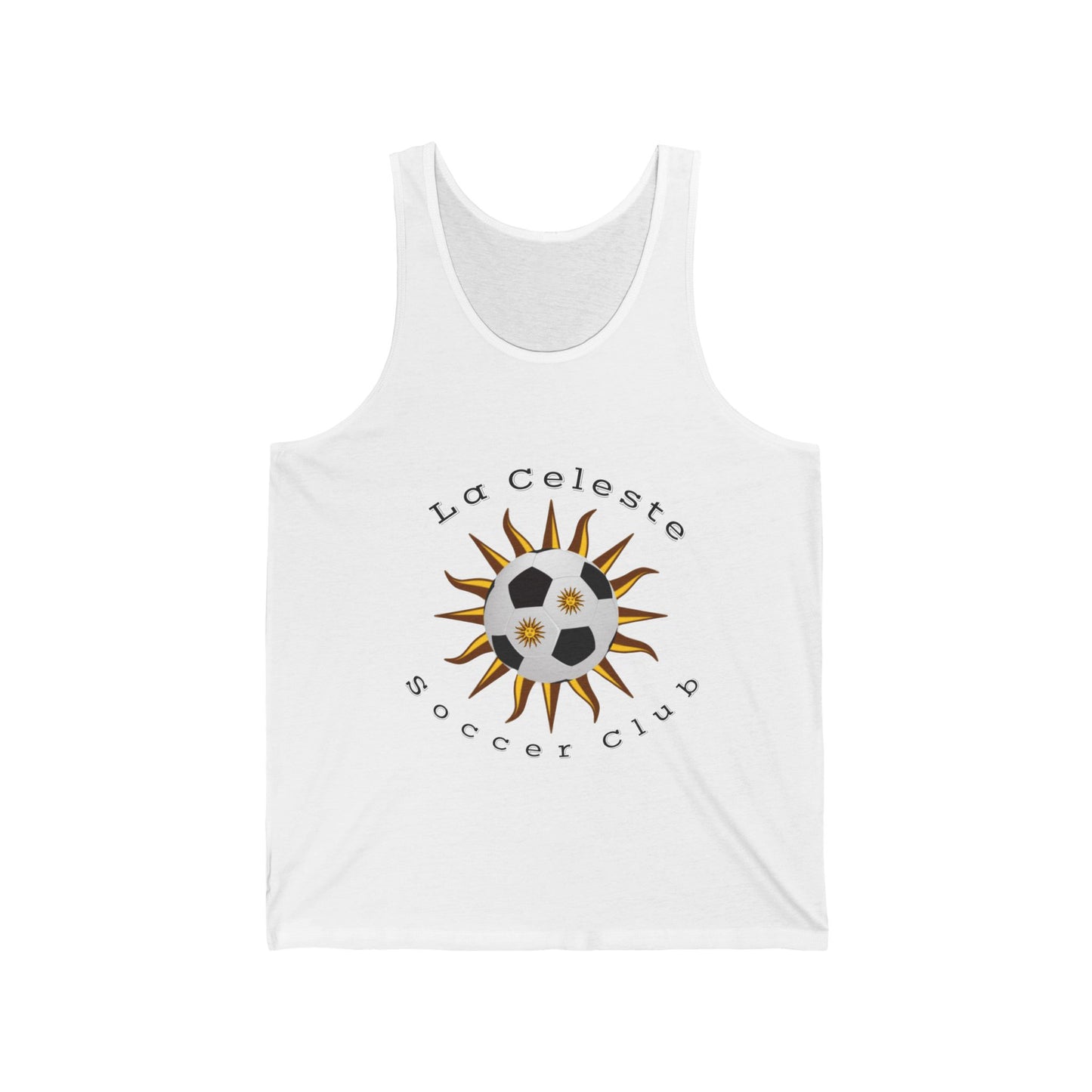 La Celeste Soccer Club Unisex Jersey Tank - Athletic Apparel, Sports Fan Gear, Summer Essential Shirt, Soccer Gift, Team Spirit Wear