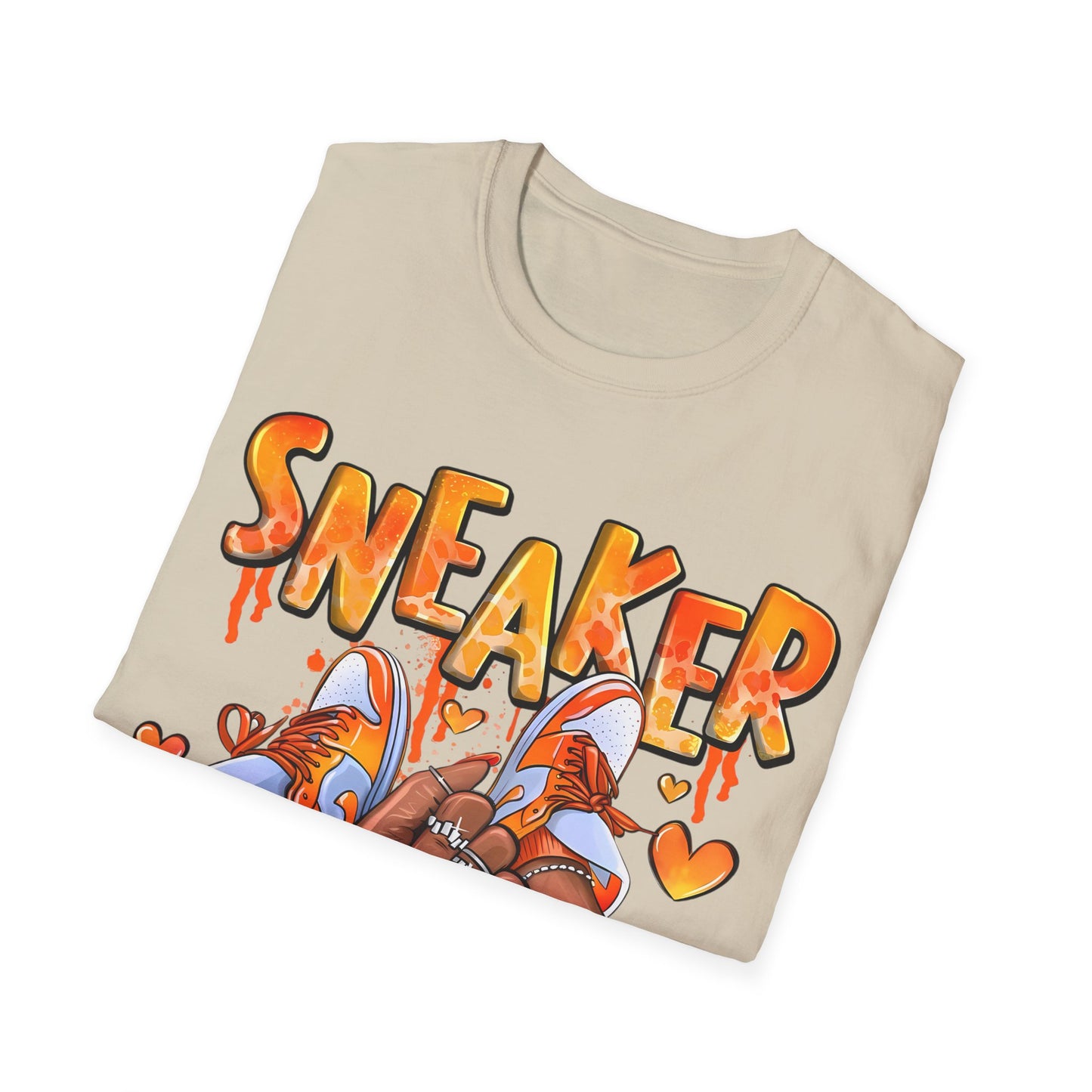 Sneaker Girl T-Shirt – Cute Orange Graphic Tee for Sneaker Lovers