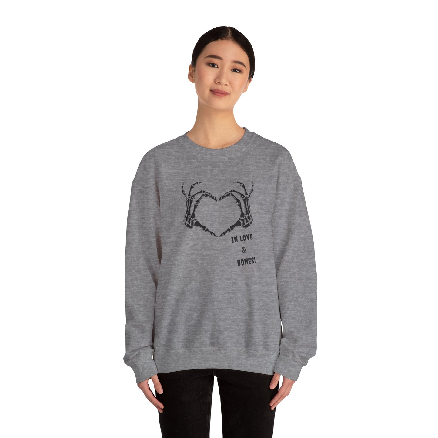 Spooky Love: Skeleton Heart Sweatshirt