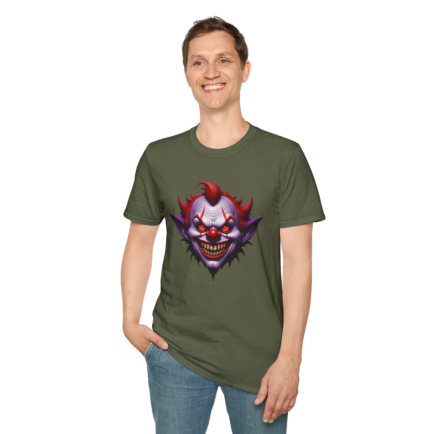 Evil Clown Graphic T-shirt