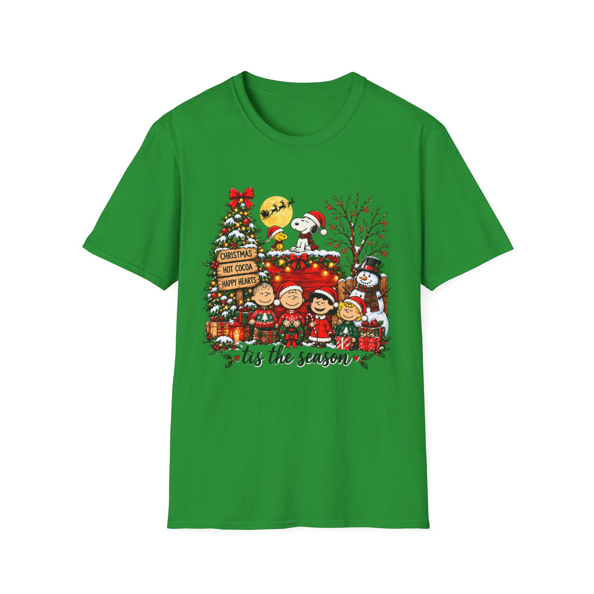 ’Tis the Season Christmas T-Shirt with Festive Holiday Characters