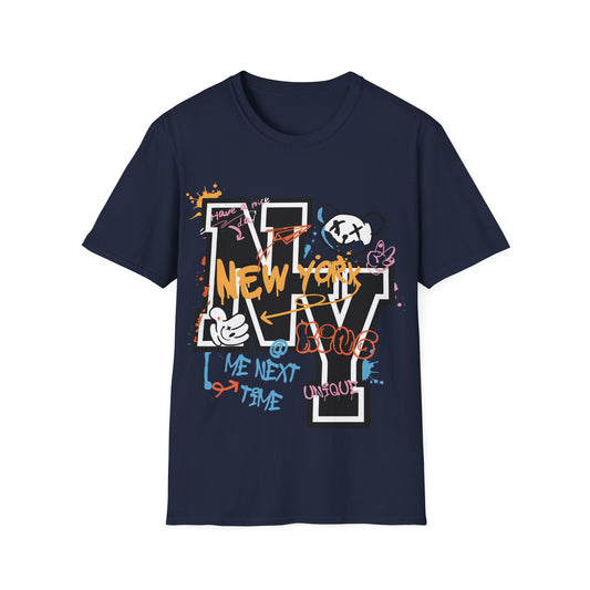 New York Graffiti NY Letter T-Shirt — Urban Street Art Tee